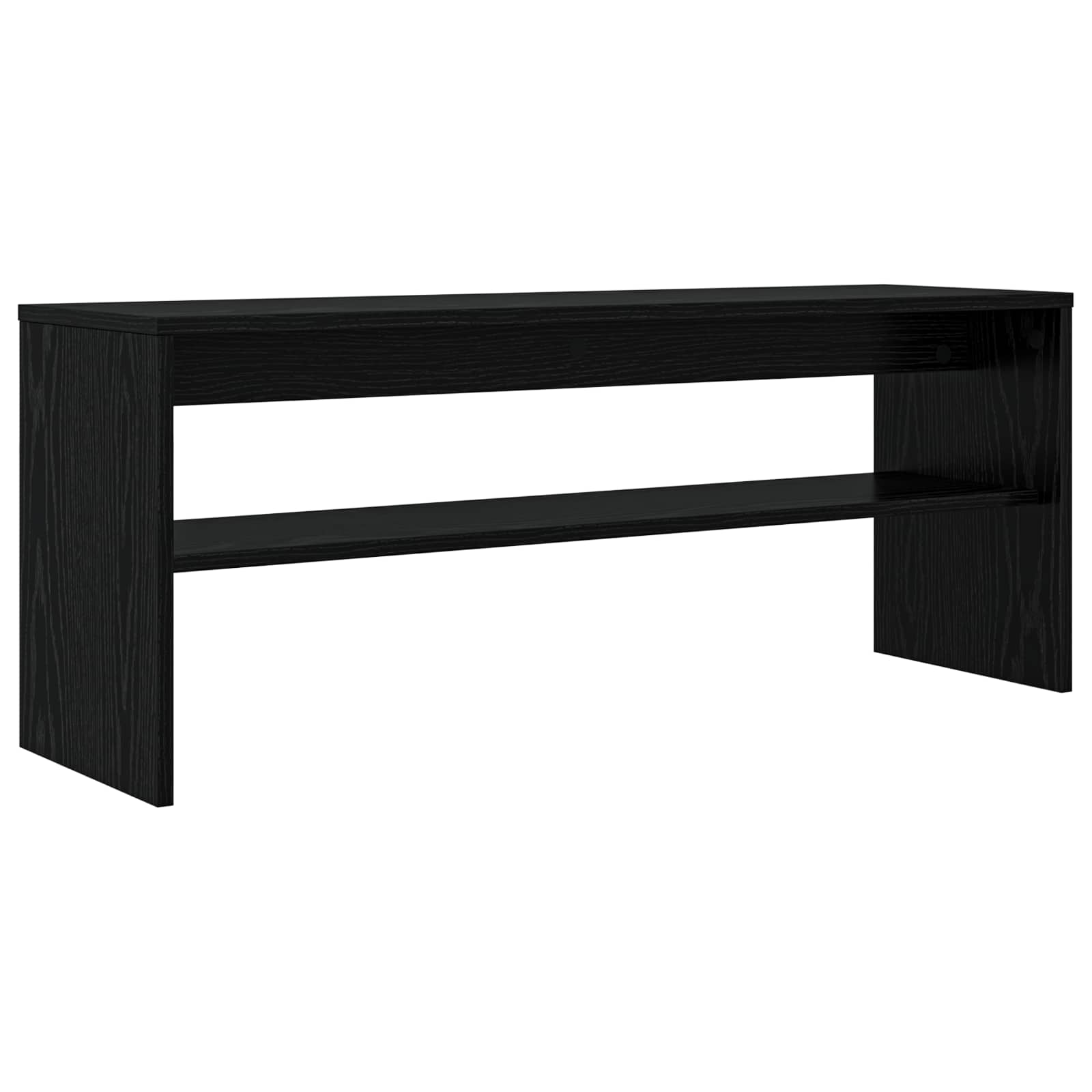TV-Schränk Schwarz Eichen-Optik 100 x 30 x 40 cm Holzwerkstoff