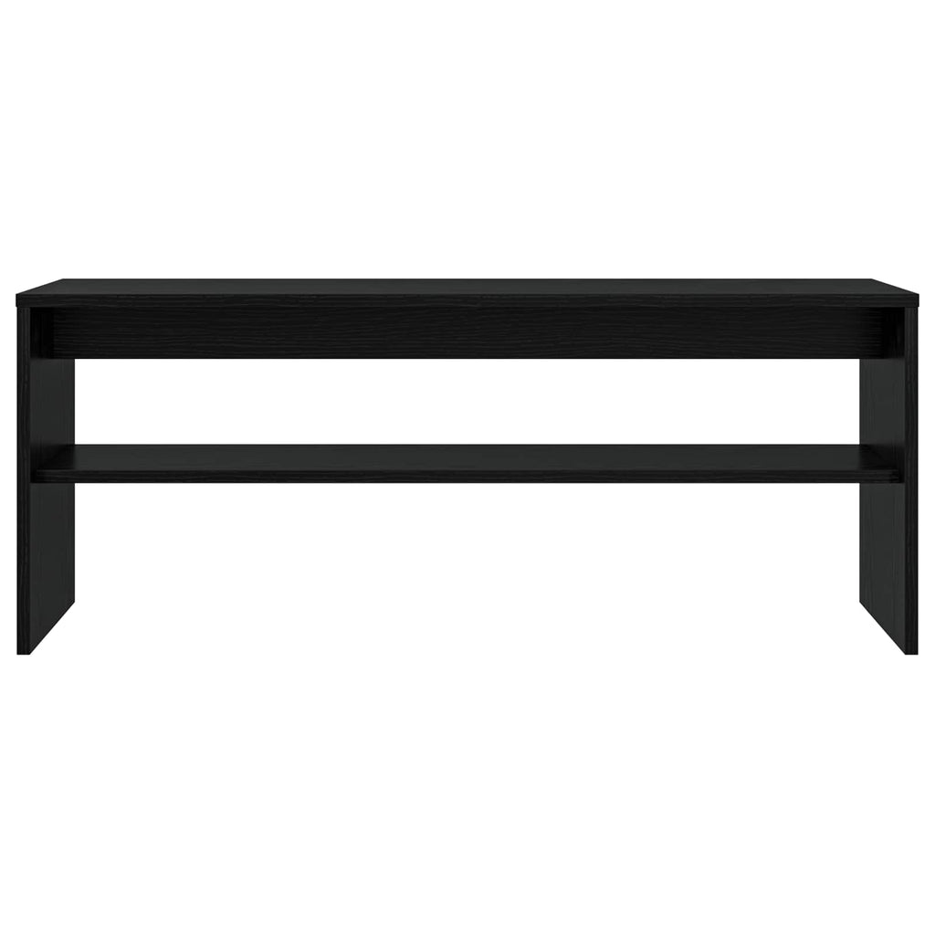 TV-Schränk Schwarz Eichen-Optik 100 x 30 x 40 cm Holzwerkstoff
