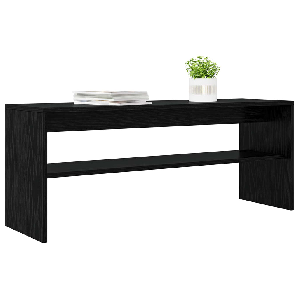 TV-Schränk Schwarz Eichen-Optik 100 x 30 x 40 cm Holzwerkstoff