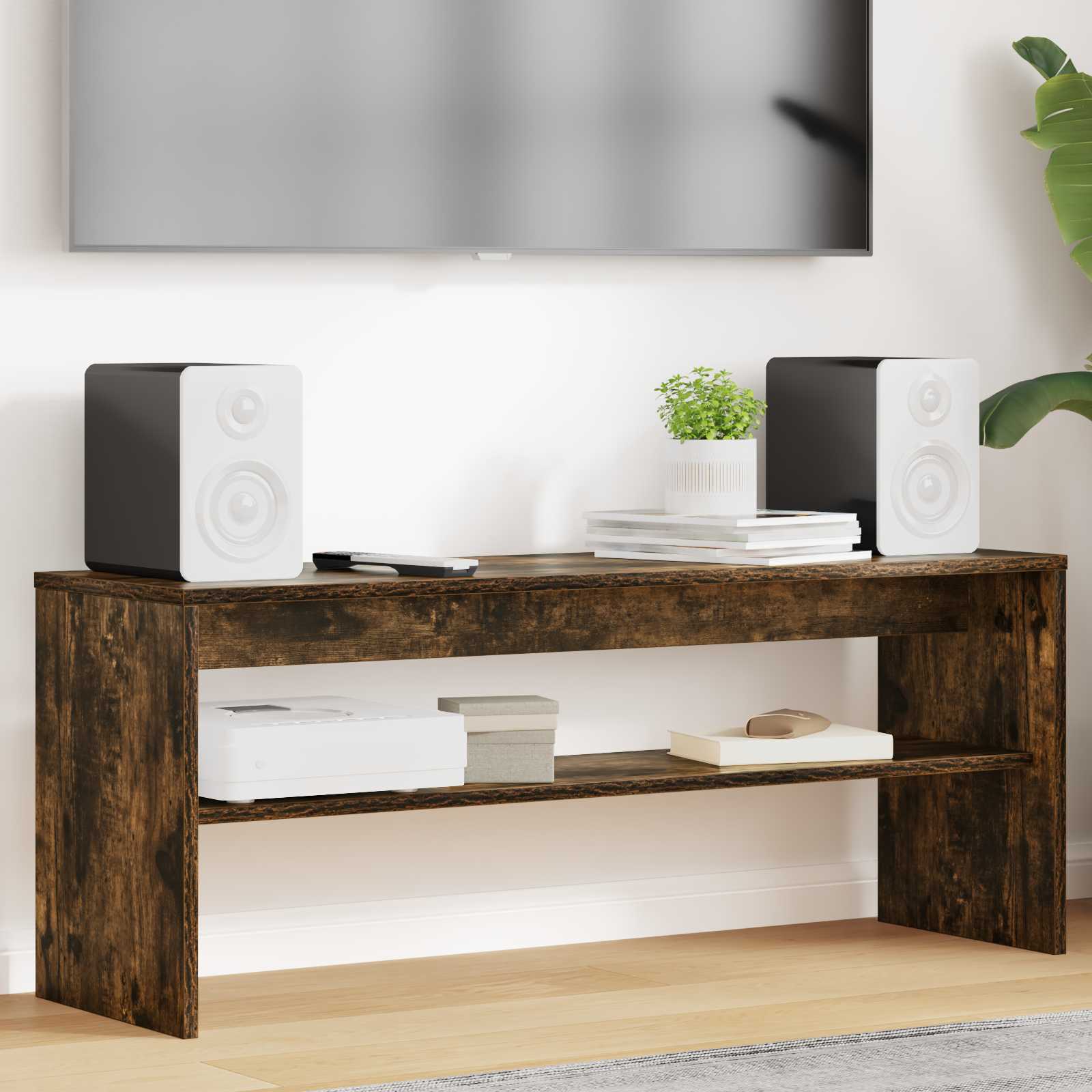 TV-Schränk Geräucherte Eiche 100 x 30 x 40 cm Holzwerkstoff