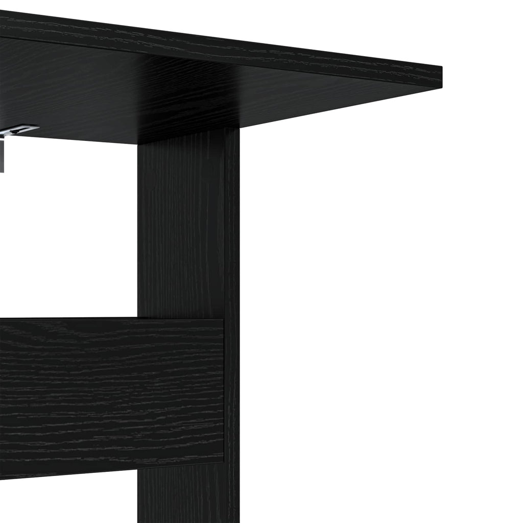 Beistelltisch Schwarz Eichen-Optik 40 x 35 x 60,5 cm