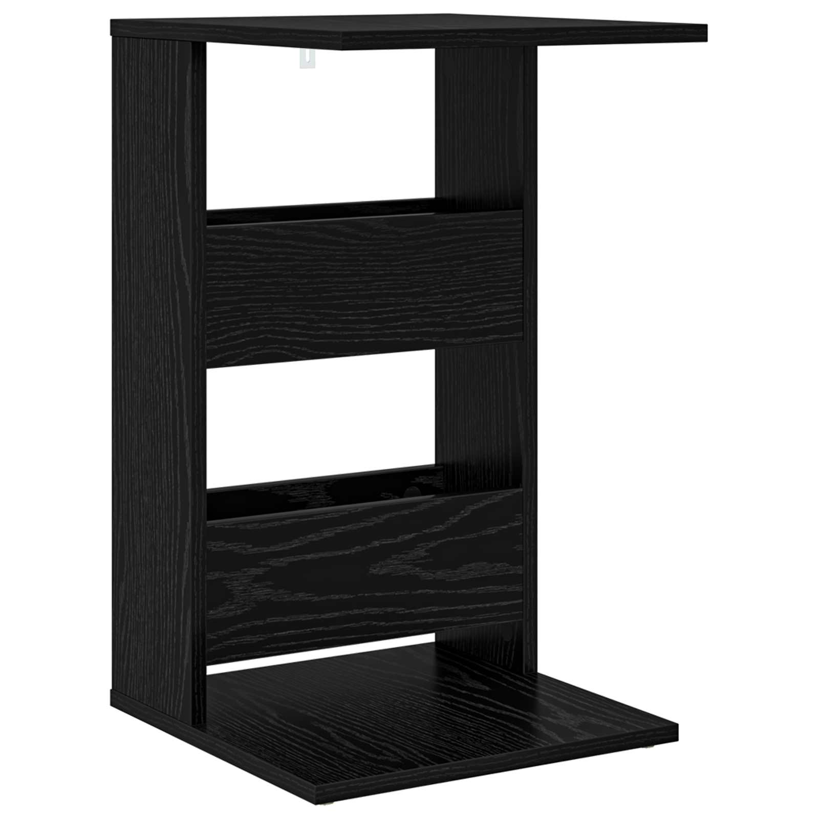 Beistelltisch Schwarz Eichen-Optik 40 x 35 x 60,5 cm