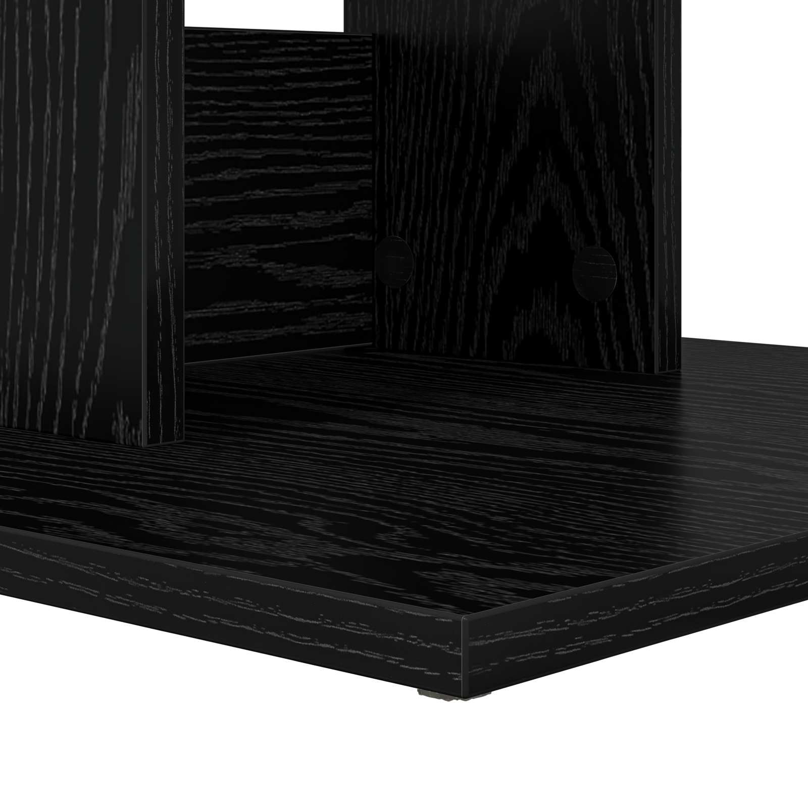 Beistelltisch Schwarz Eichen-Optik 45 x 40 x 62,5 cm