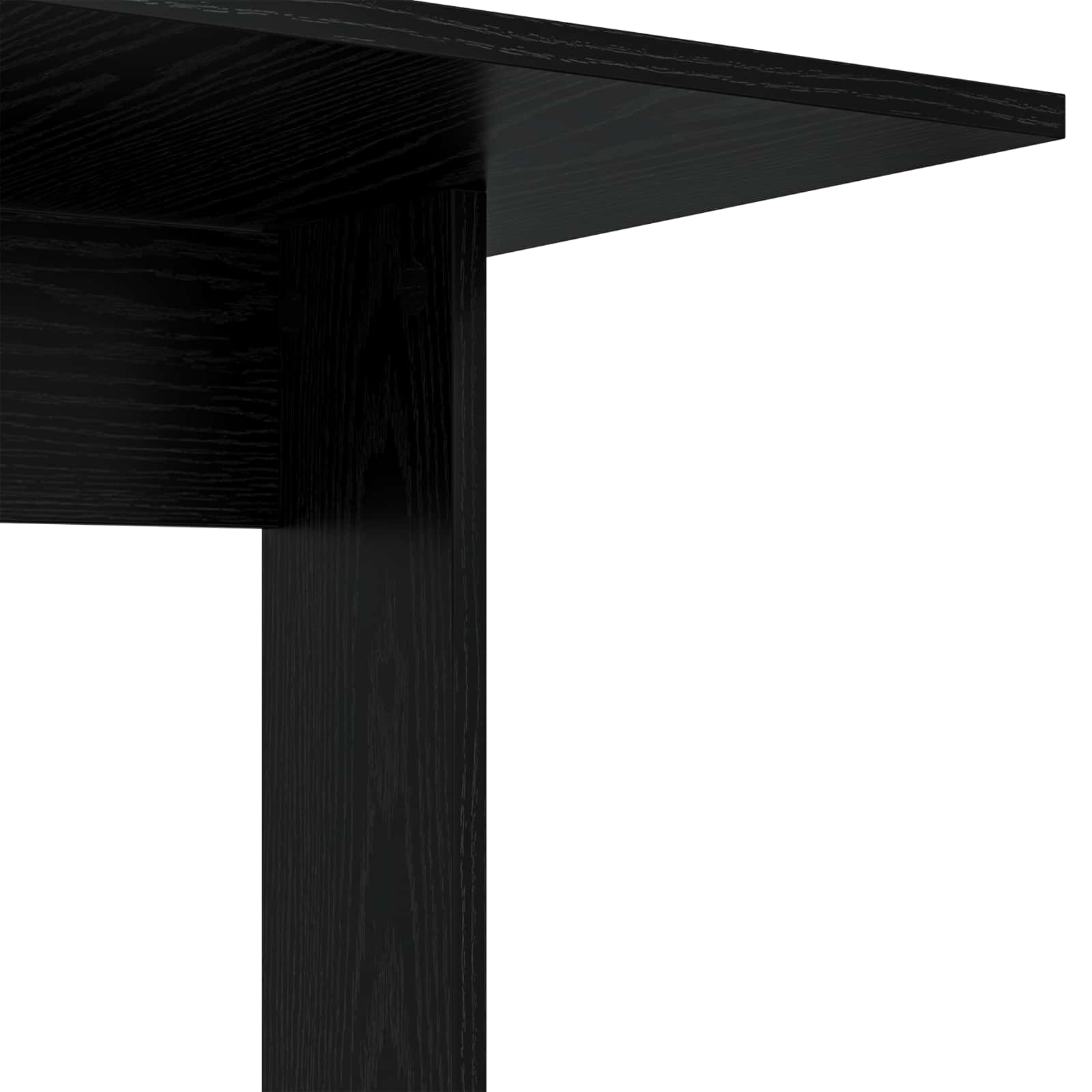 Beistelltisch Schwarz Eichen-Optik 45 x 40 x 62,5 cm