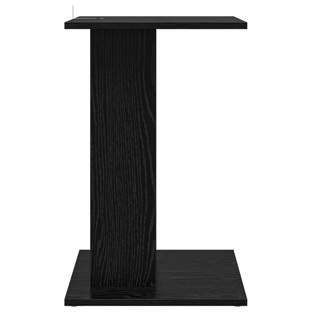 Beistelltisch Schwarz Eichen-Optik 45 x 40 x 62,5 cm