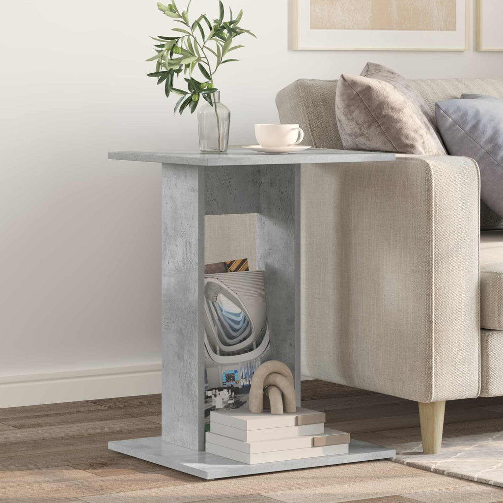 Beistelltisch Beton Grau 45 x 40 x 62,5 cm Holzwerkstoff