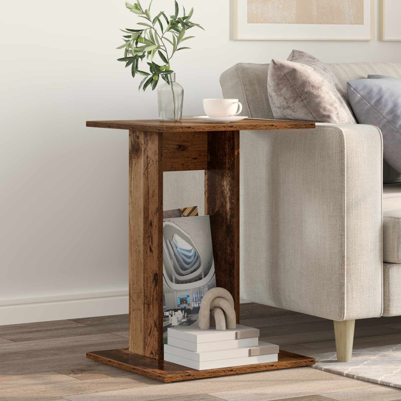 Beistelltisch Altholz 45 x 40 x 62,5 cm Holzwerkstoff