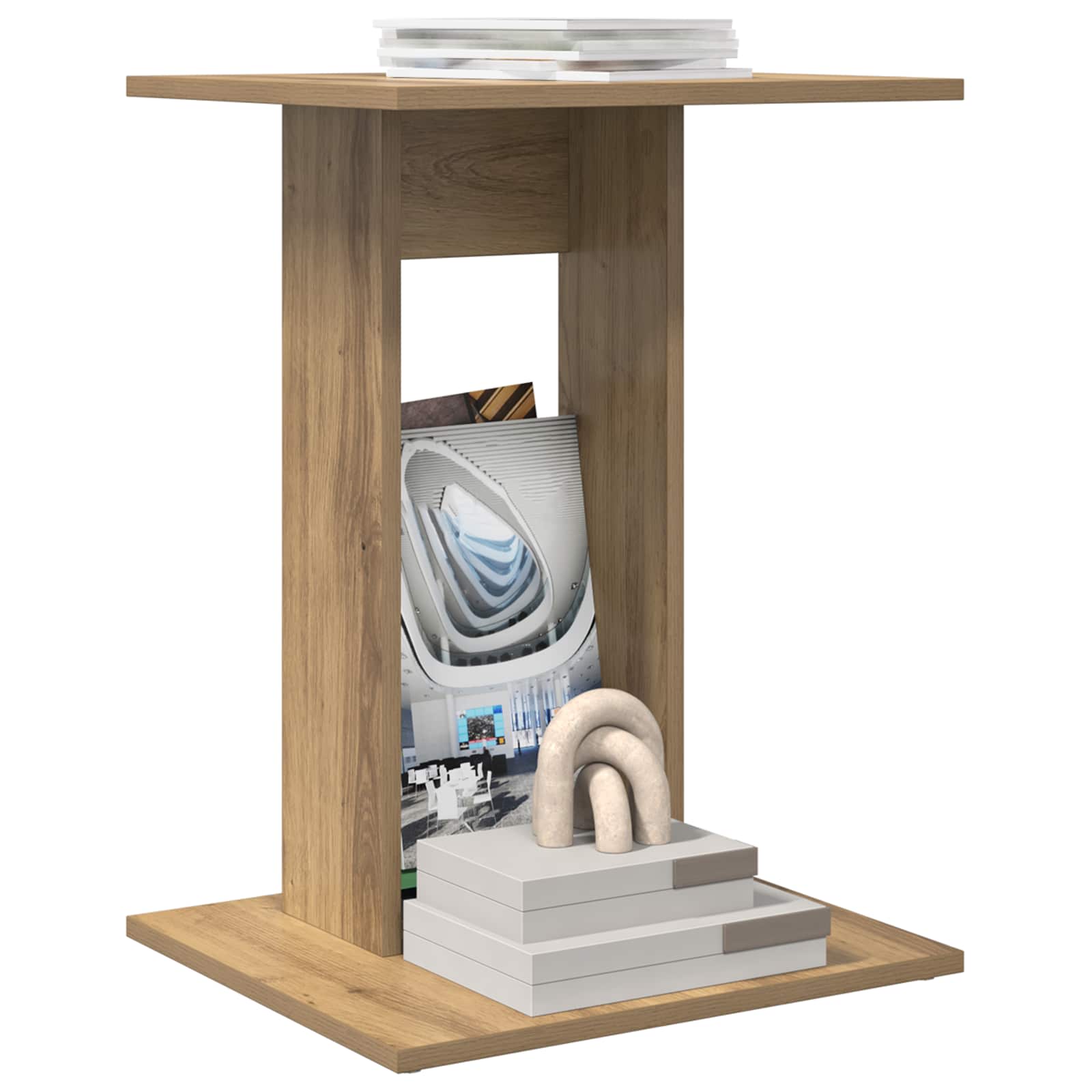 Beistelltisch Artisan-Eiche 45 x 40 x 62,5 cm Holzwerkstoff