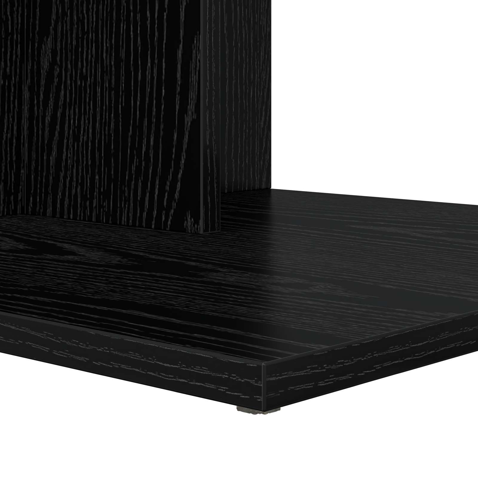 Beistelltisch Schwarz Eichen-Optik 45 x 40 x 62,5 cm
