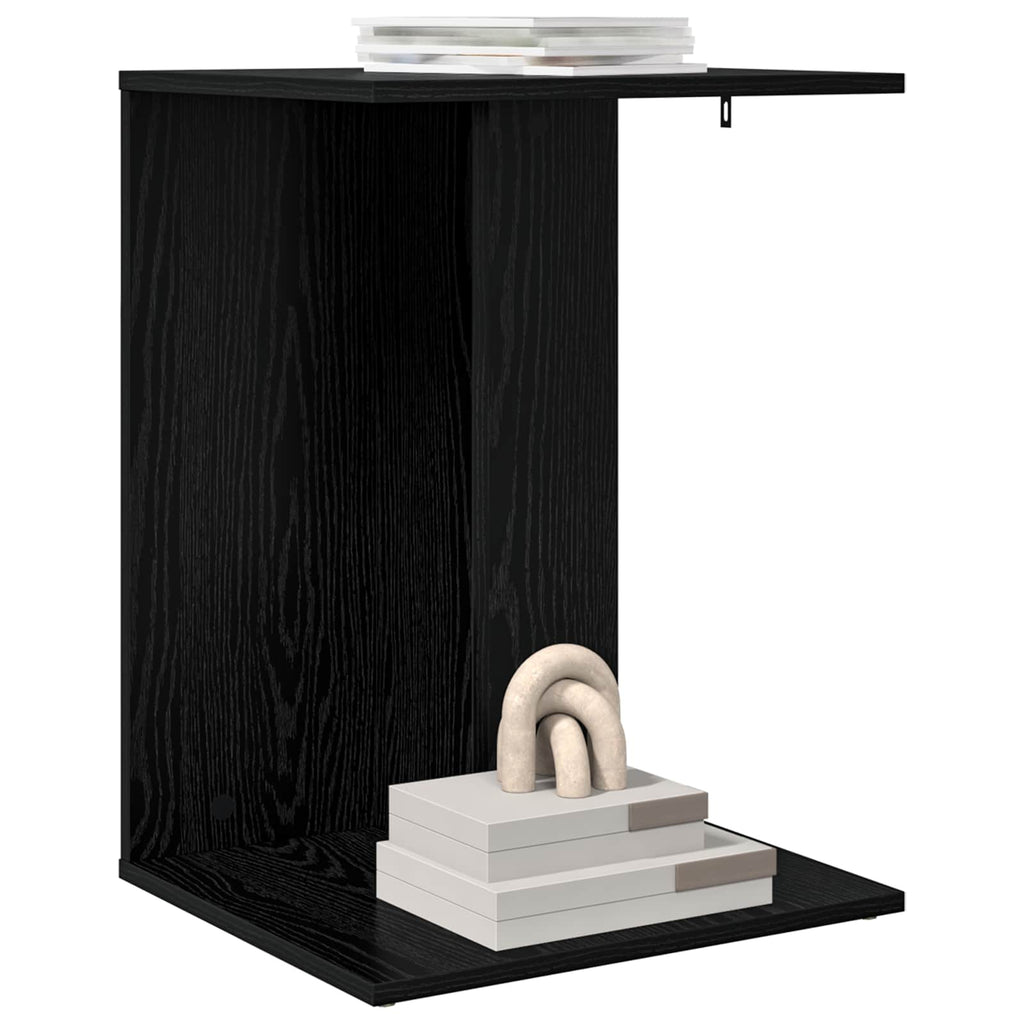Beistelltisch Schwarz Eichen-Optik 45 x 40 x 62,5 cm