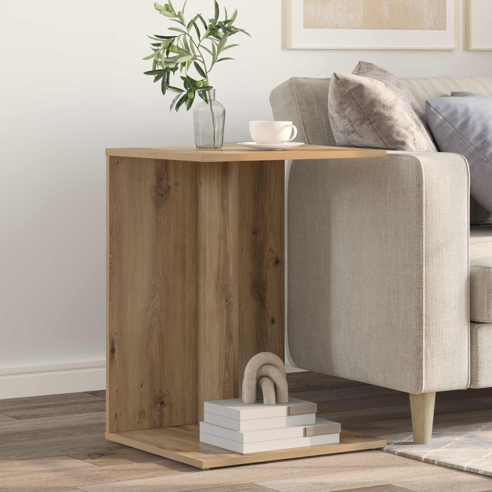 Beistelltisch Artisan-Eiche 45 x 40 x 62,5 cm Holzwerkstoff