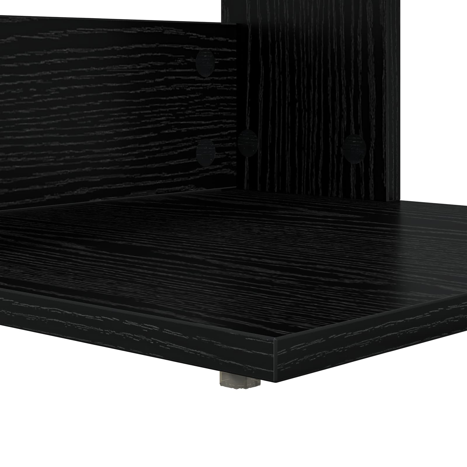 Beistelltisch Schwarz Eichen-Optik 40 x 38 x 62,5 cm
