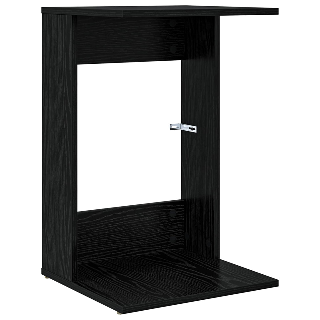 Beistelltisch Schwarz Eichen-Optik 40 x 38 x 62,5 cm