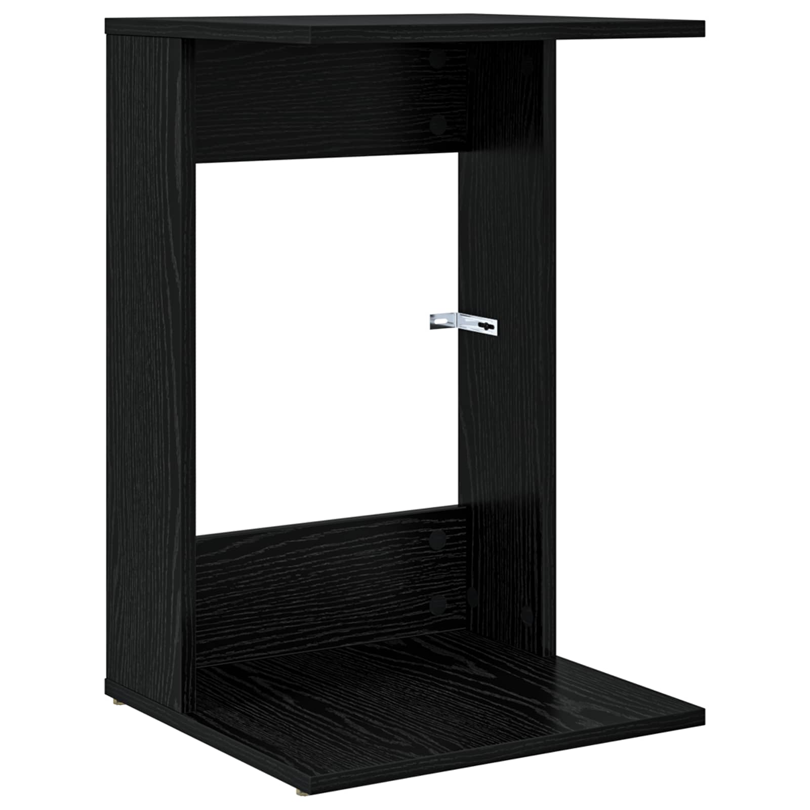 Beistelltisch Schwarz Eichen-Optik 40 x 38 x 62,5 cm