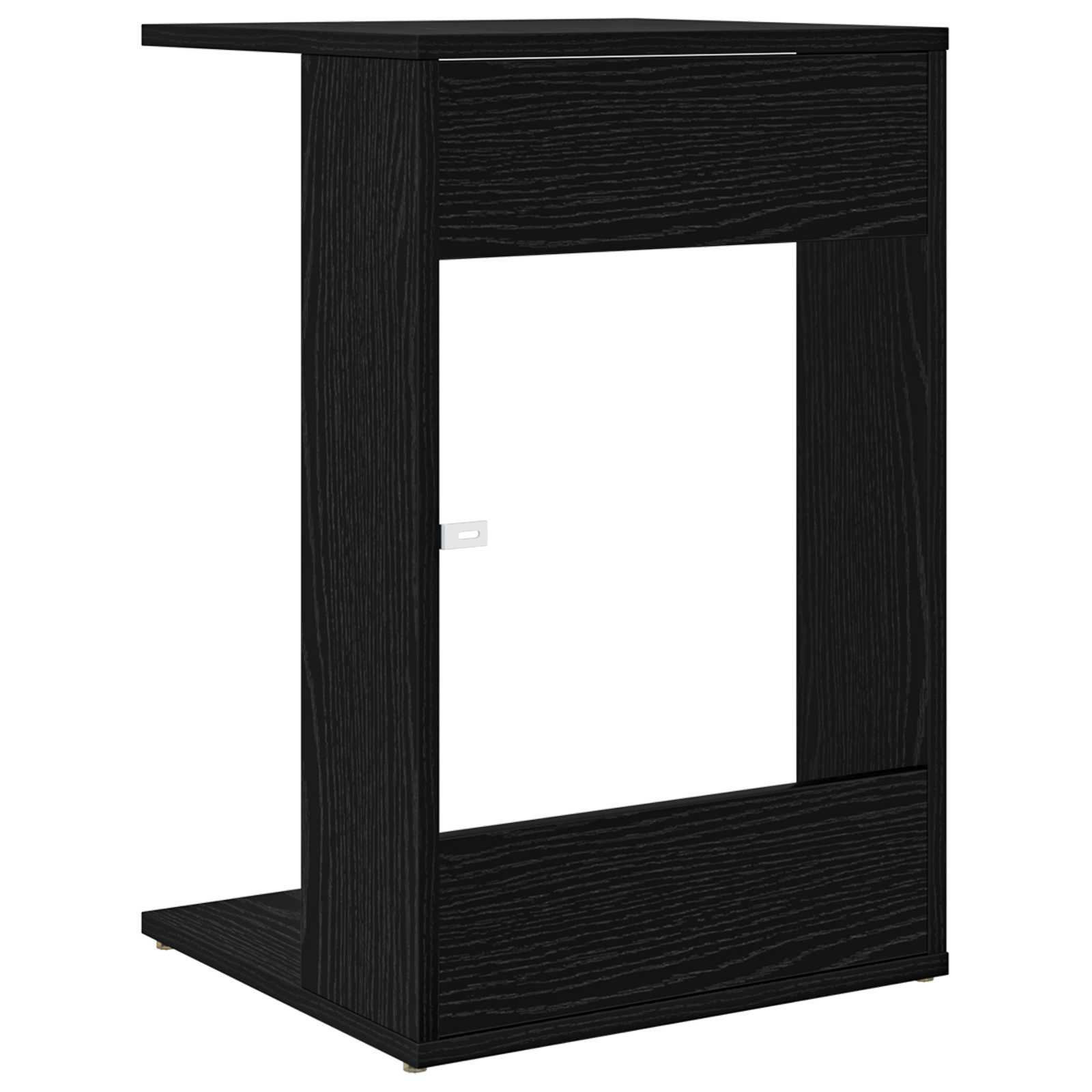 Beistelltisch Schwarz Eichen-Optik 40 x 38 x 62,5 cm
