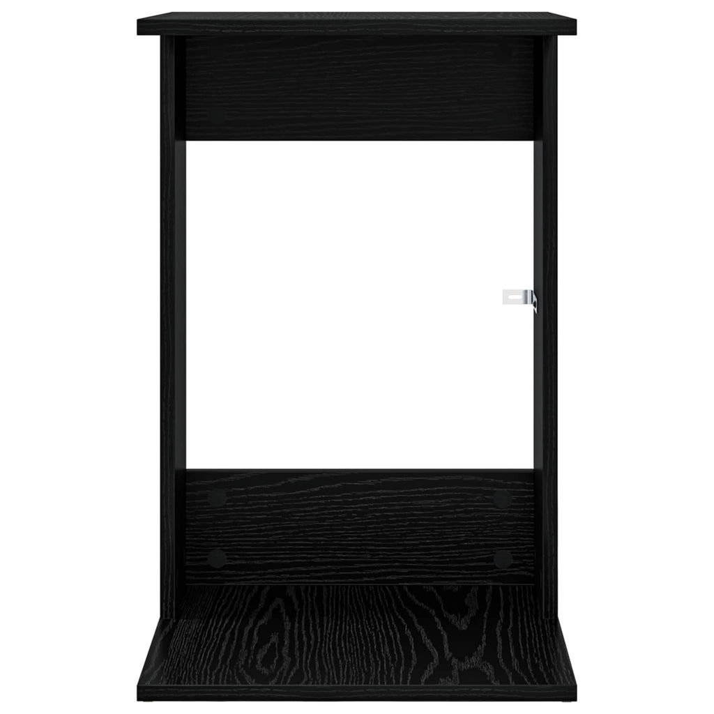 Beistelltisch Schwarz Eichen-Optik 40 x 38 x 62,5 cm