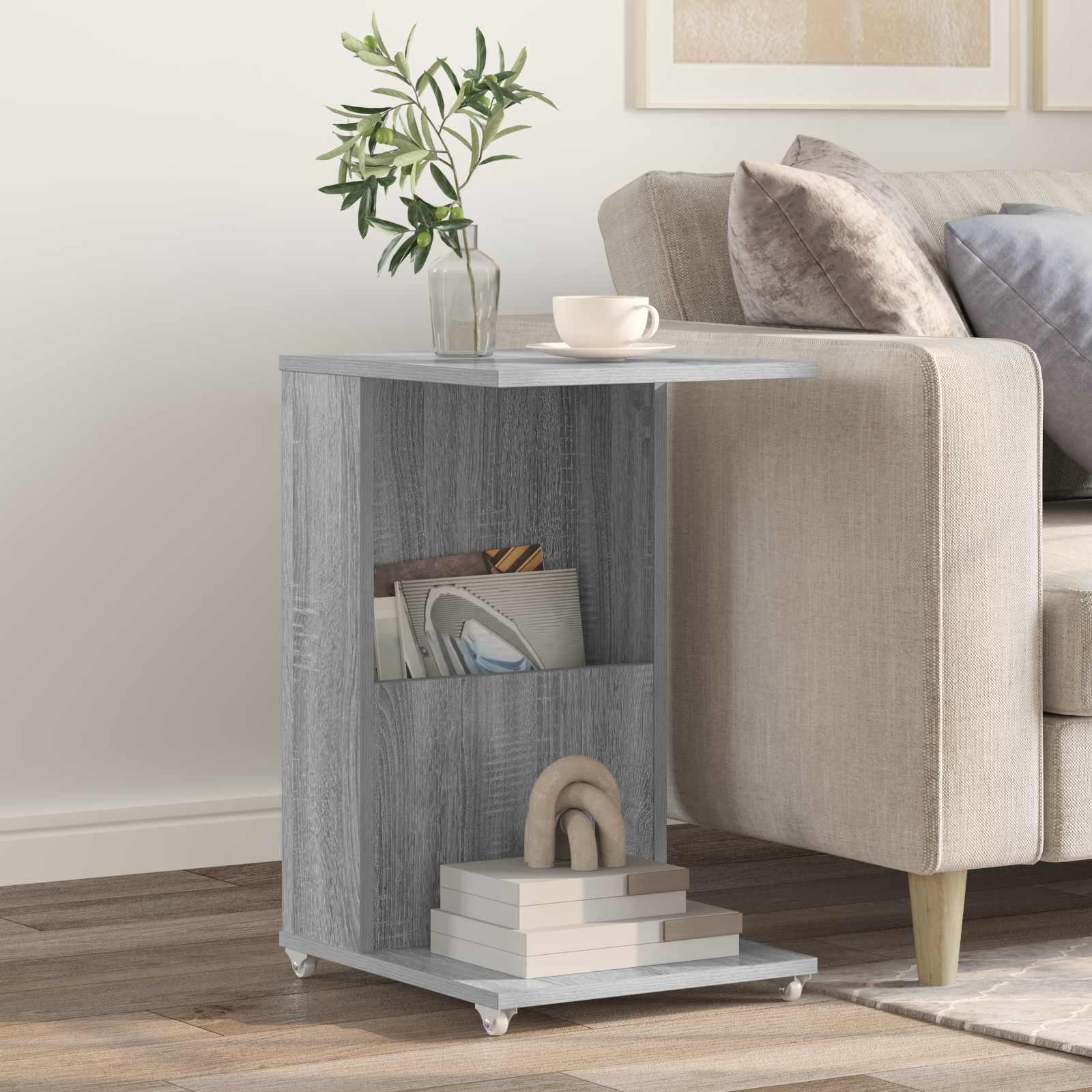 Beistelltisch Graues Sonoma 40 x 35 x 60 cm Holzwerkstoff