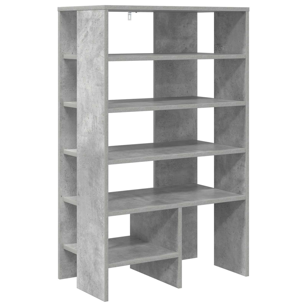 Schuhschrank mit Regal 2 pcs Beton Grau Holzwerkstoff