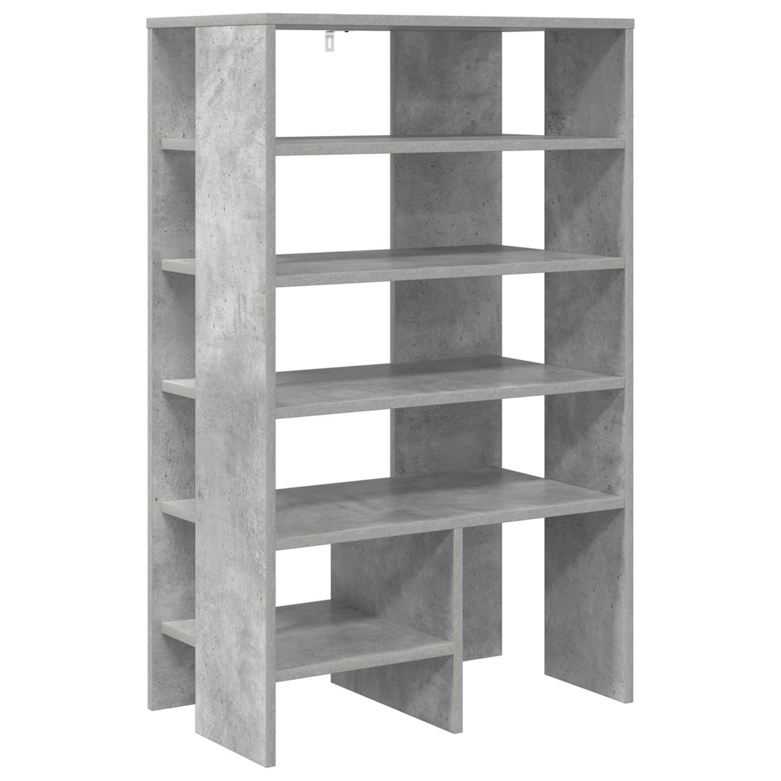 Schuhschrank mit Regal 2 pcs Beton Grau Holzwerkstoff