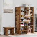 Schuhschrank mit Regal mit Speicher 2 pcs Altholz Holzwerkstoff
