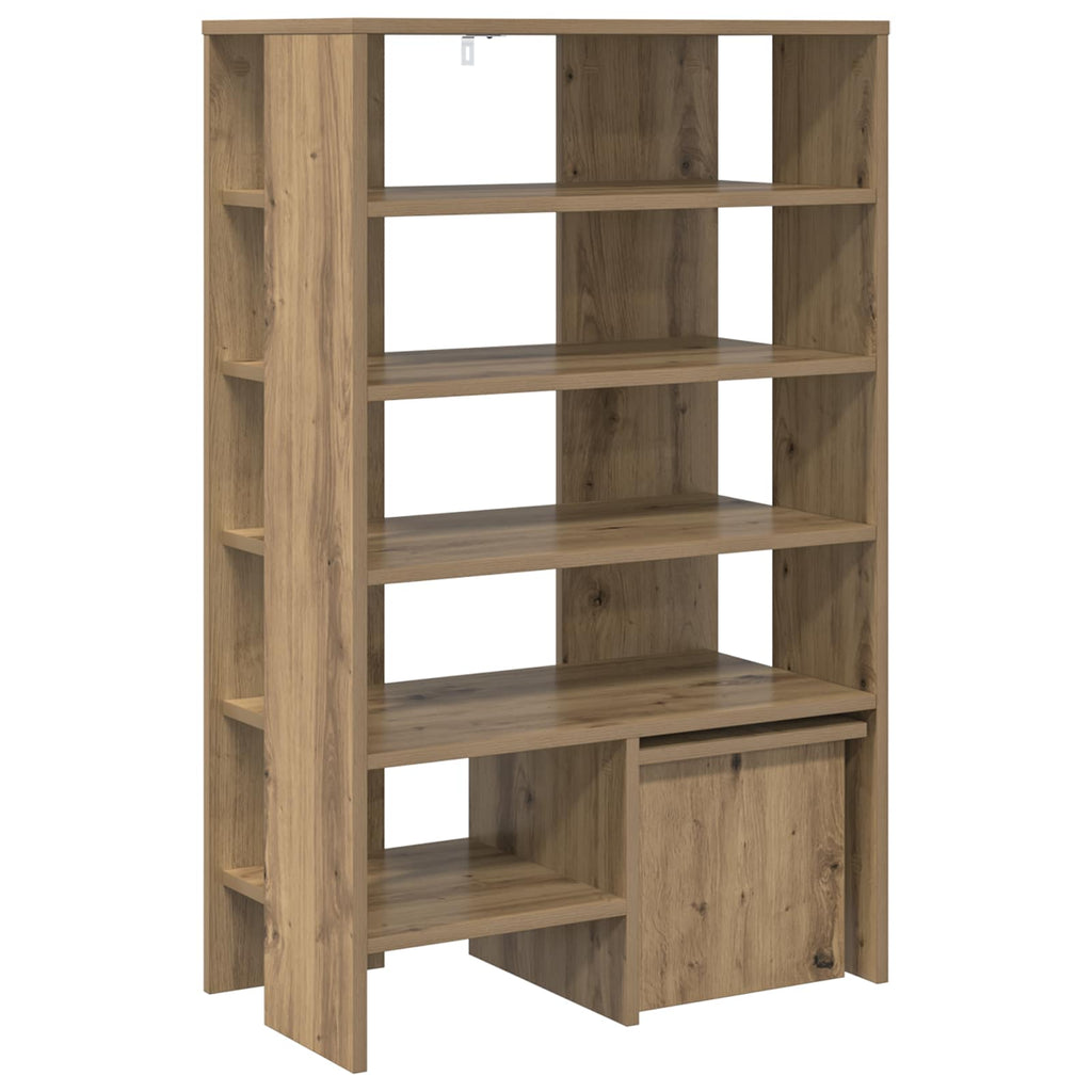 Schuhschrank mit Regal 2 pcs Artisan-Eiche Holzwerkstoff