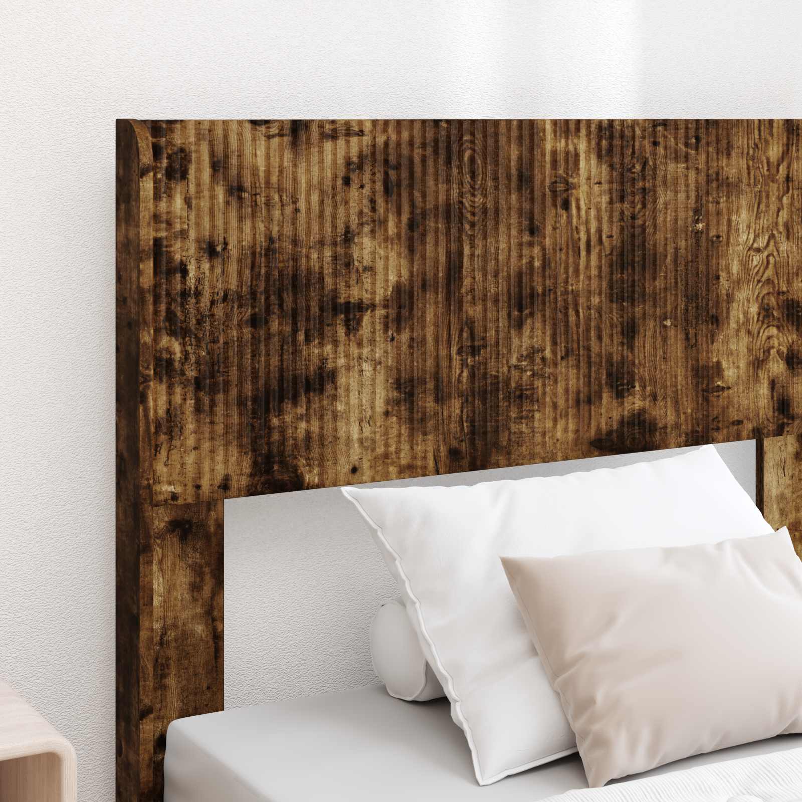 Bettgestell mit Stauraum und Kopfteil 3 pcs Holzwerkstoff