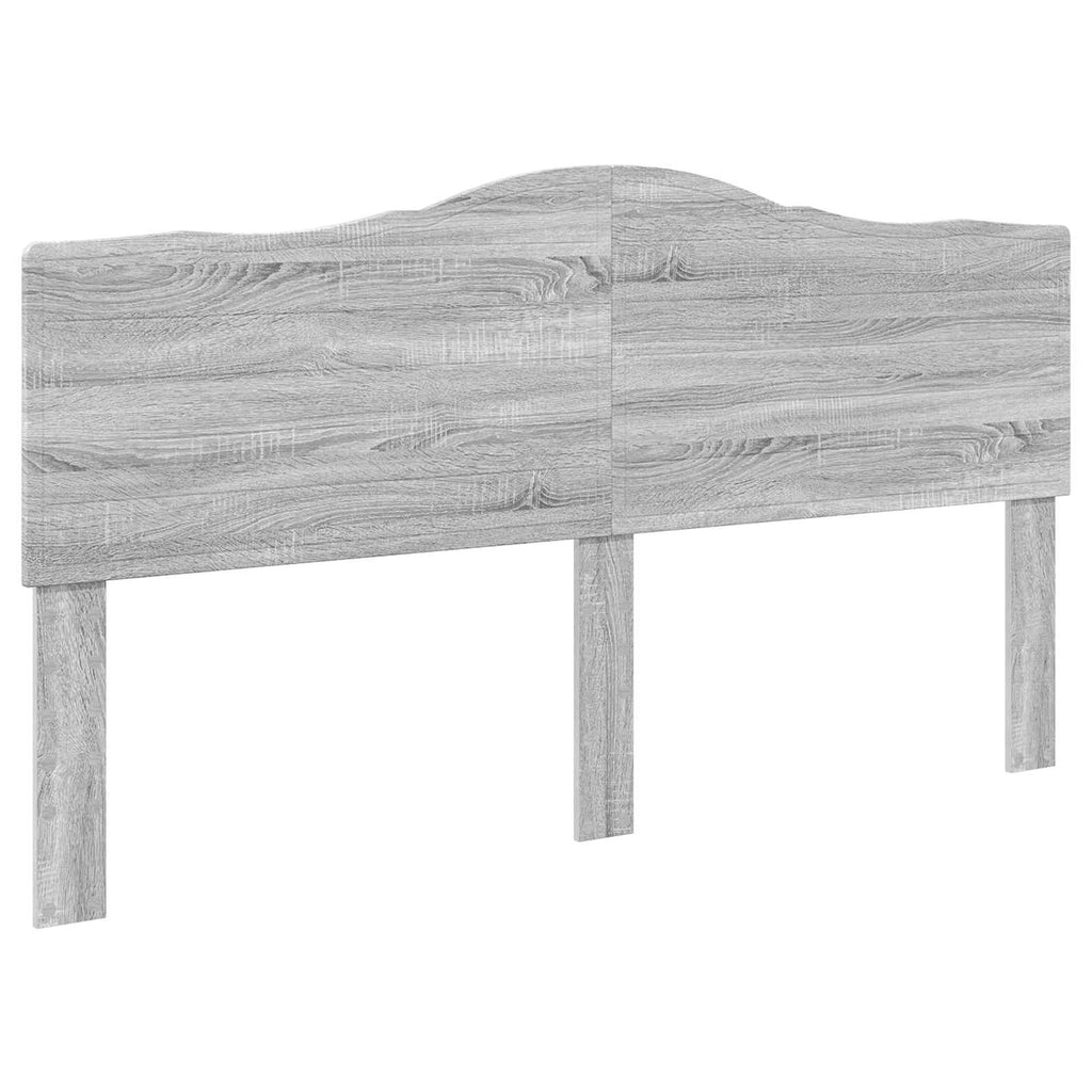 Bettrahmen Graues Sonoma 200 x 200 cm Massives Kiefernholz