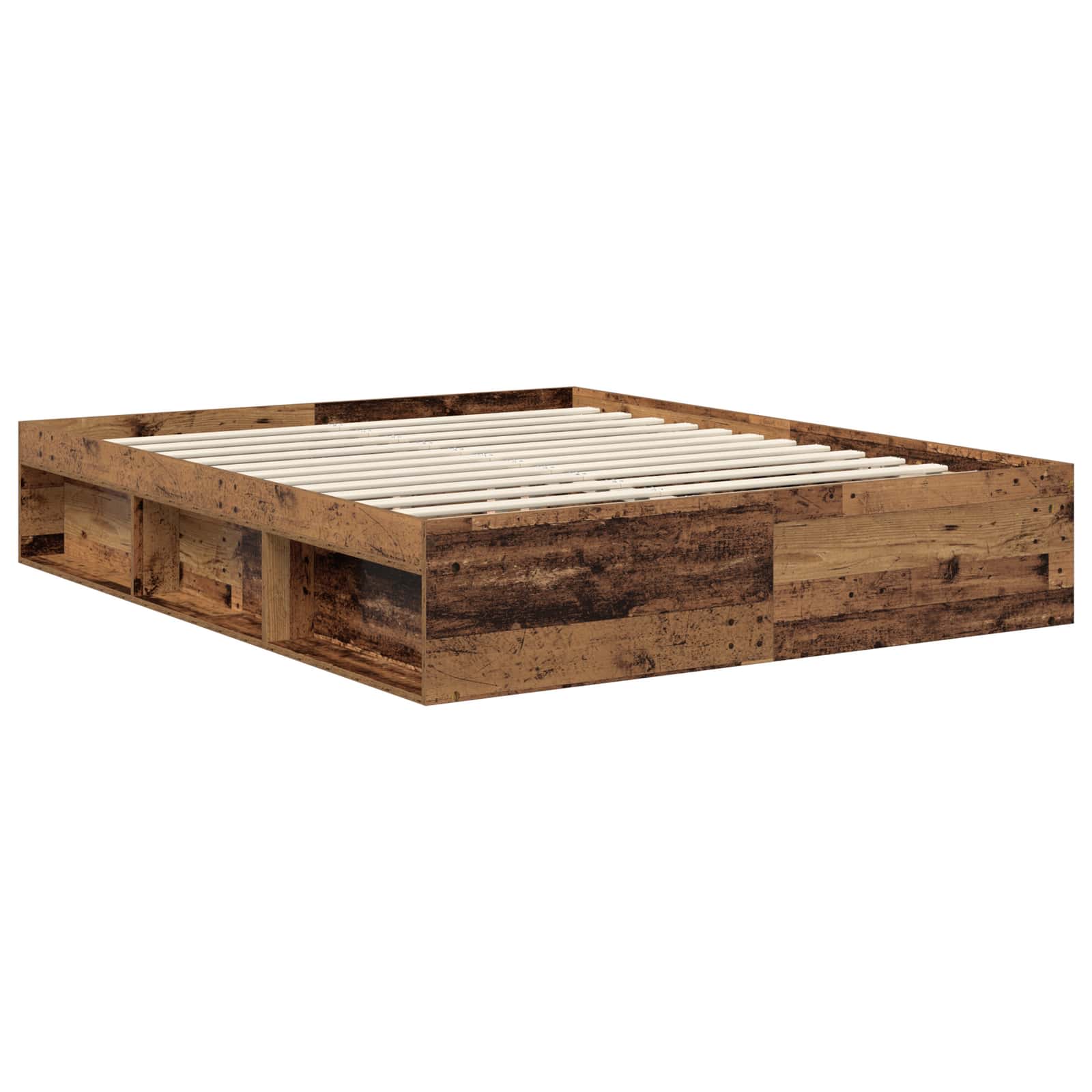 Bettrahmen Altholz 160 x 200 cm Massives Kiefernholz