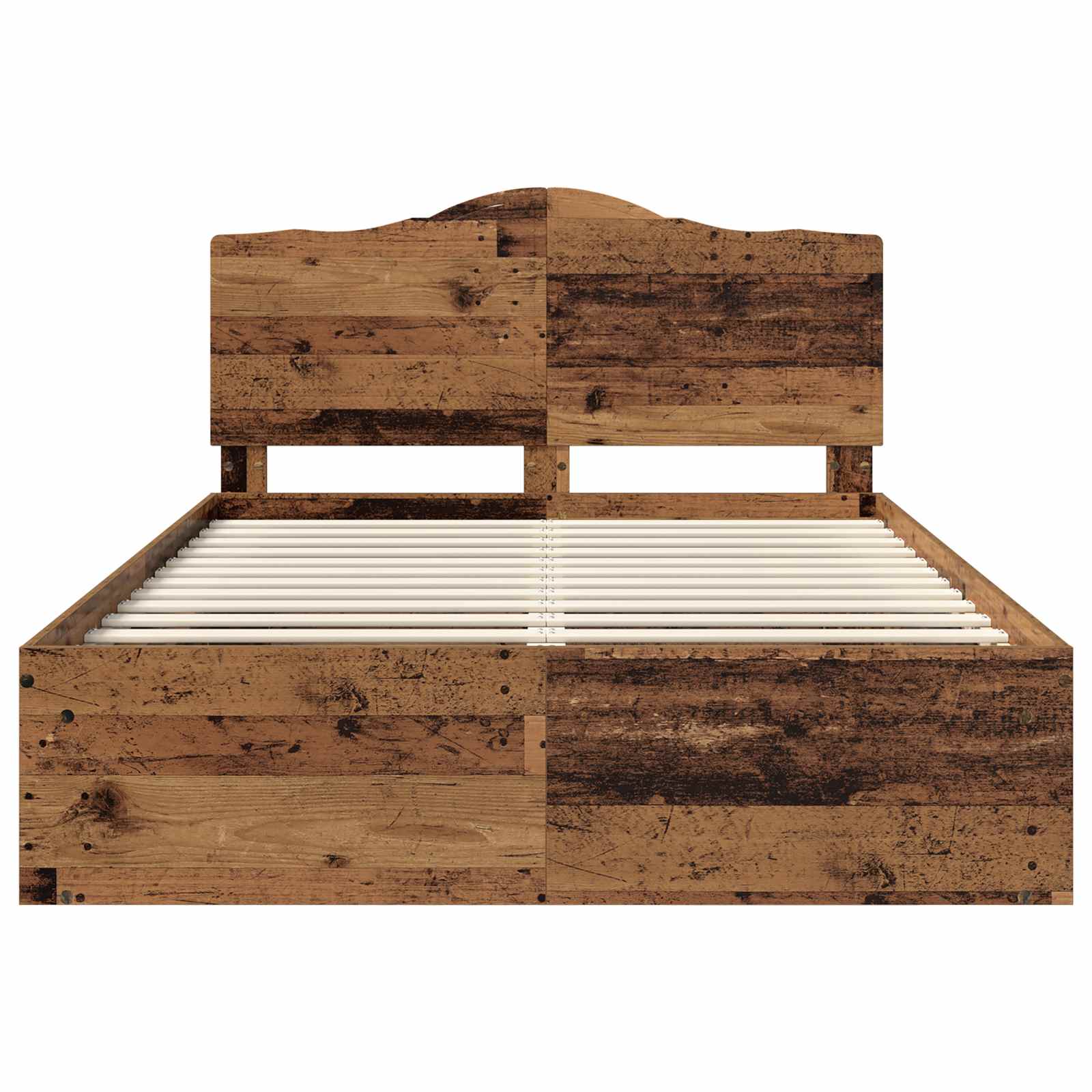 Bettrahmen Altholz 160 x 200 cm Massives Kiefernholz
