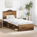 Bettrahmen Altholz 100 x 200 cm Massives Kiefernholz