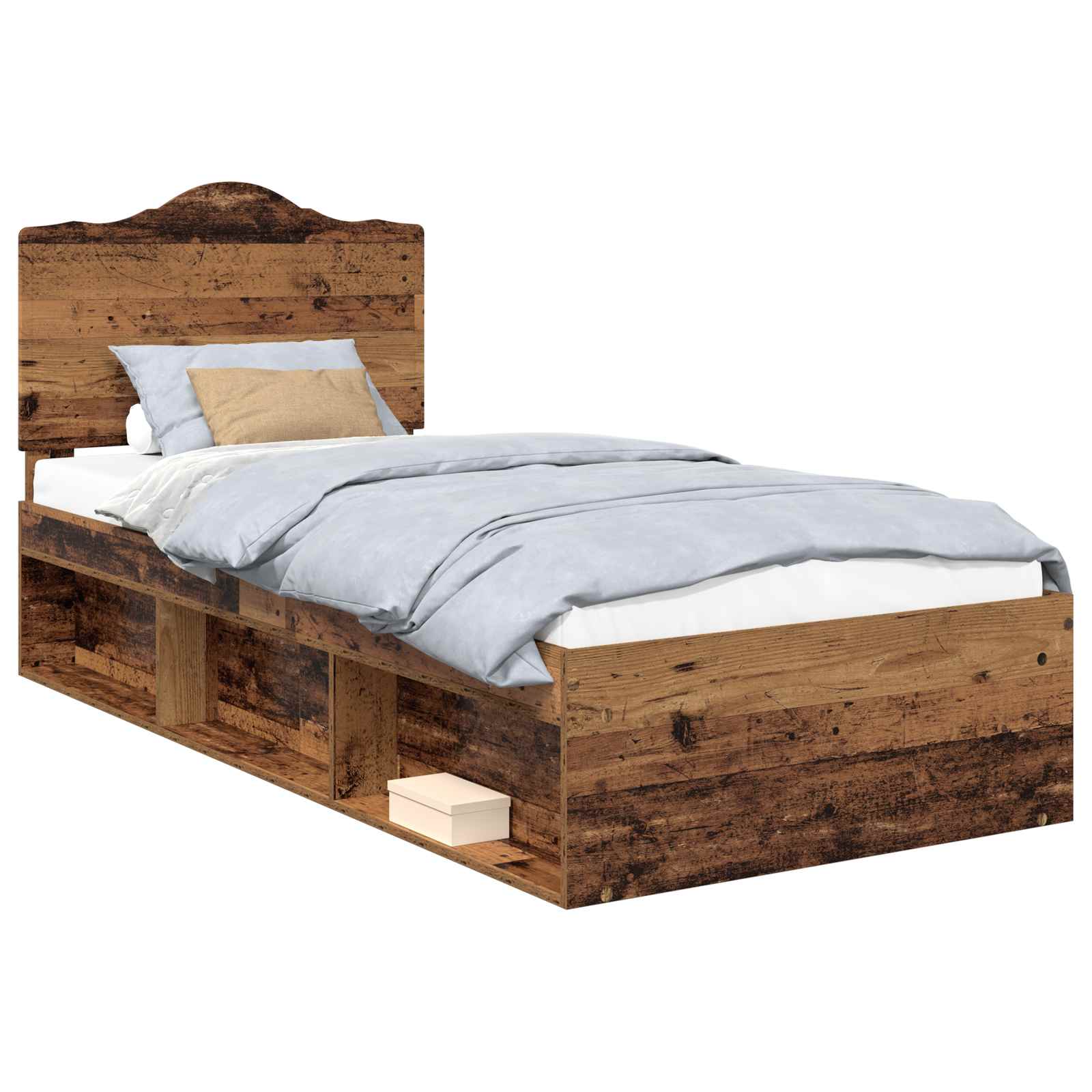 Bettrahmen Altholz 90 x 200 cm Massives Kiefernholz