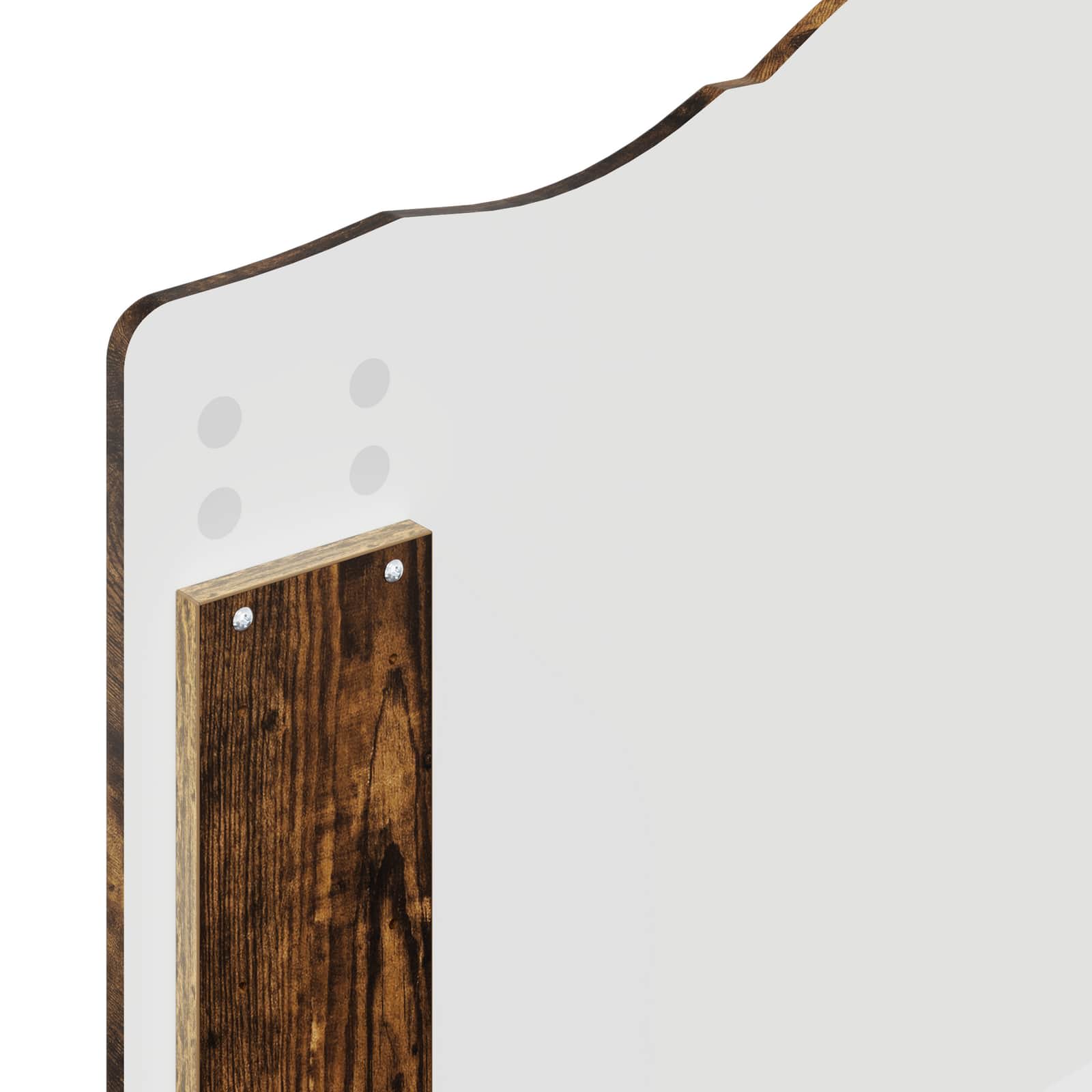 Bettrahmen Geräucherte Eiche 90 x 190 cm Massives Kiefernholz