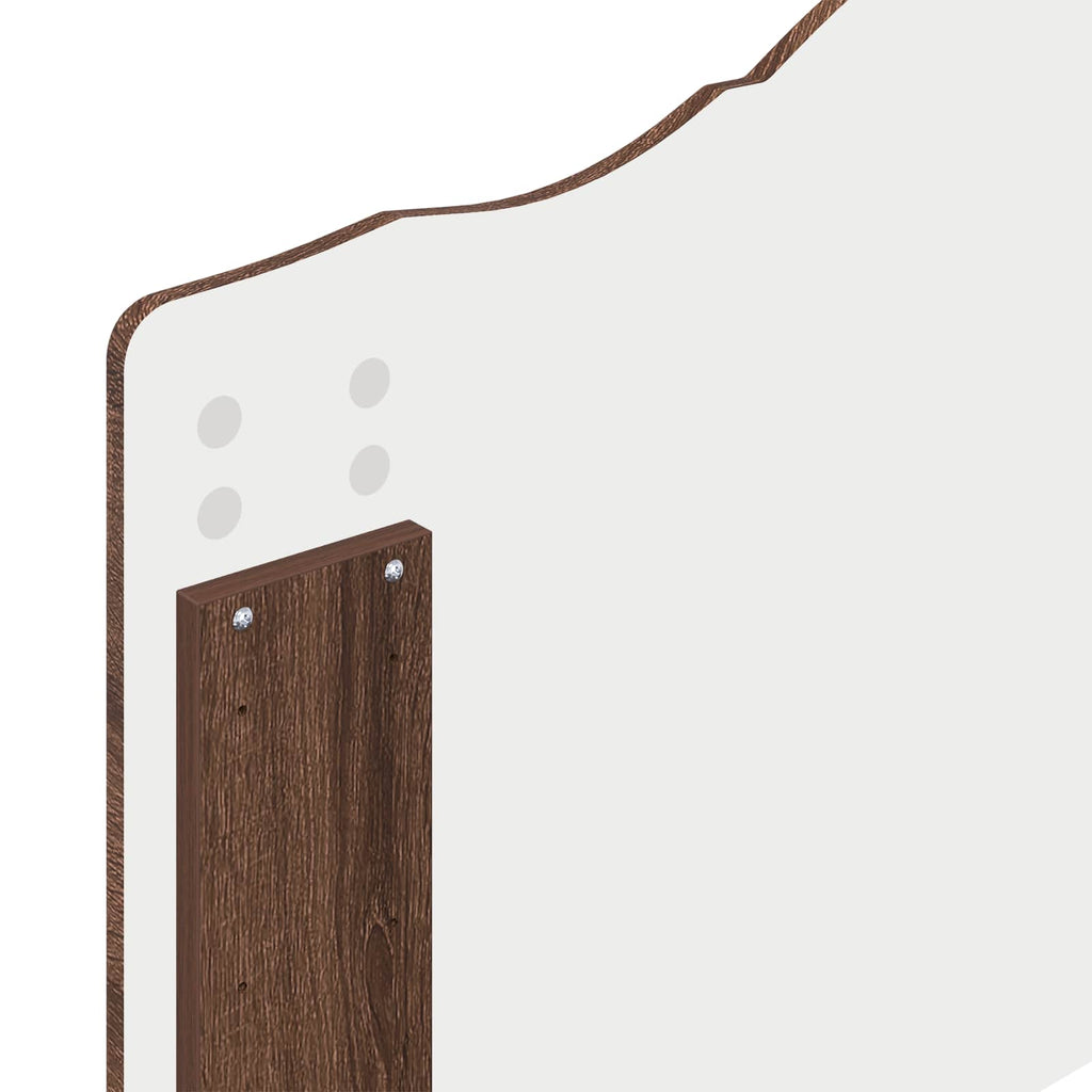Bettrahmen Braun Eichen-Optik 90 x 190 cm Massives Kiefernholz