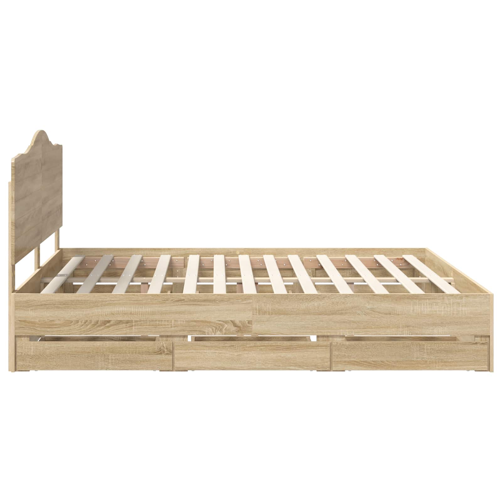 Bettrahmen Sonoma-Eiche 200 x 200 cm Ingenieurs Holz