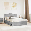 Bettrahmen Graues Sonoma 160 x 200 cm Ingenieurs Holz