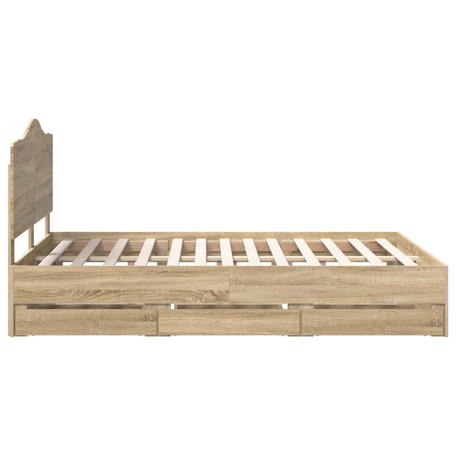 Bettrahmen Sonoma-Eiche 140 x 200 cm Ingenieurs Holz