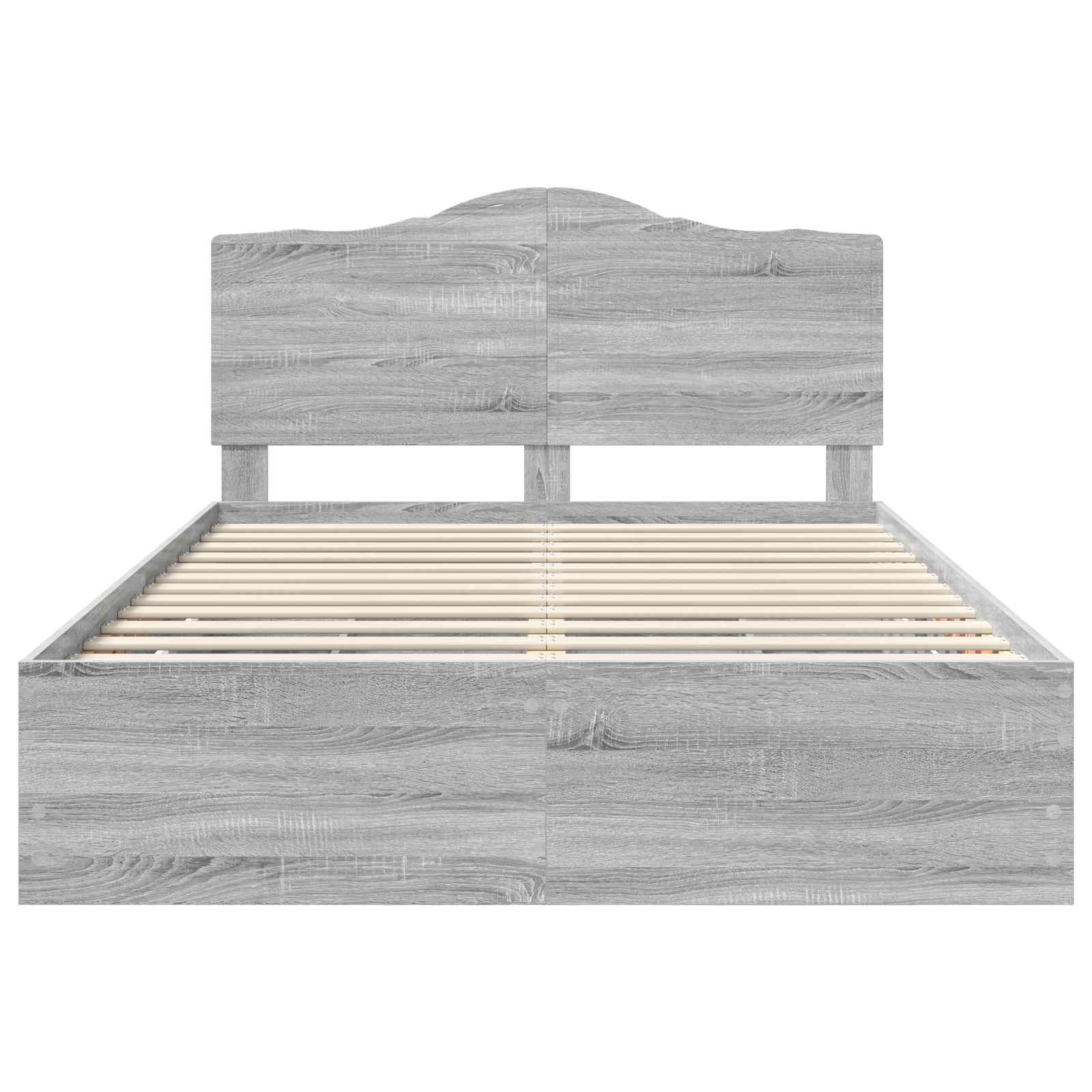 Bettrahmen Graues Sonoma 140 x 200 cm Ingenieurs Holz