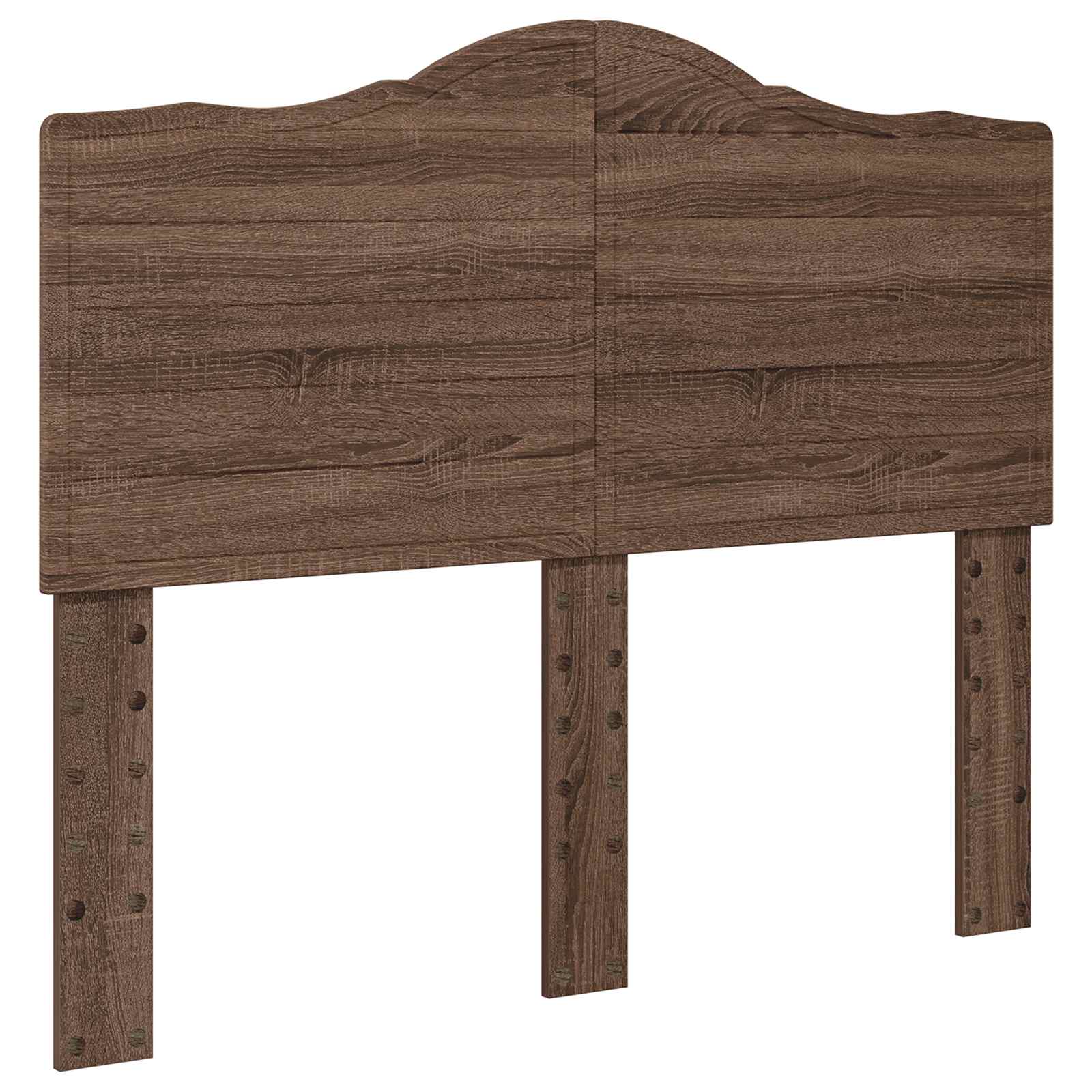 Bettrahmen Braun Eichen-Optik 120 x 190 cm Ingenieurs Holz