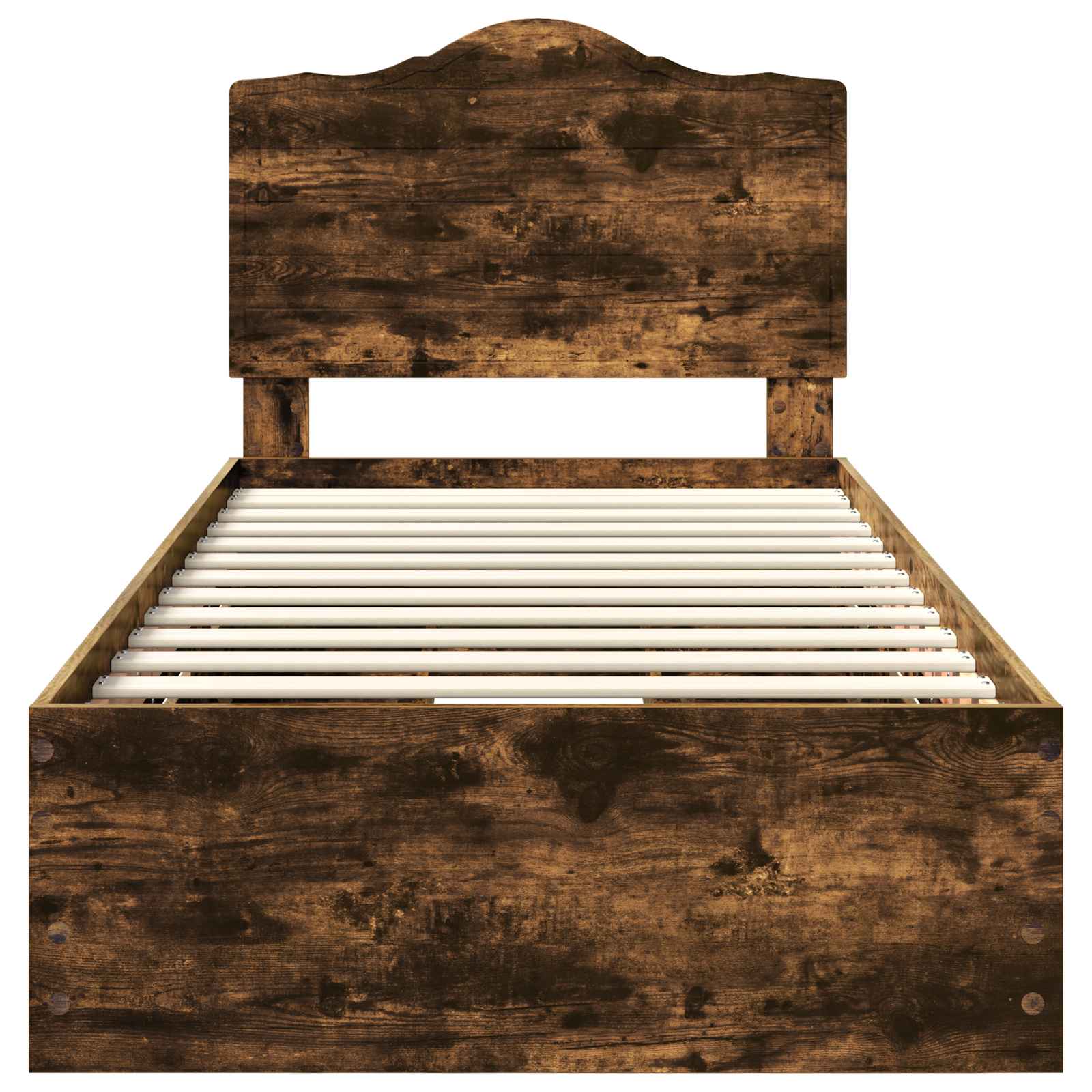 Bettrahmen Geräucherte Eiche 100 x 200 cm Ingenieurs Holz
