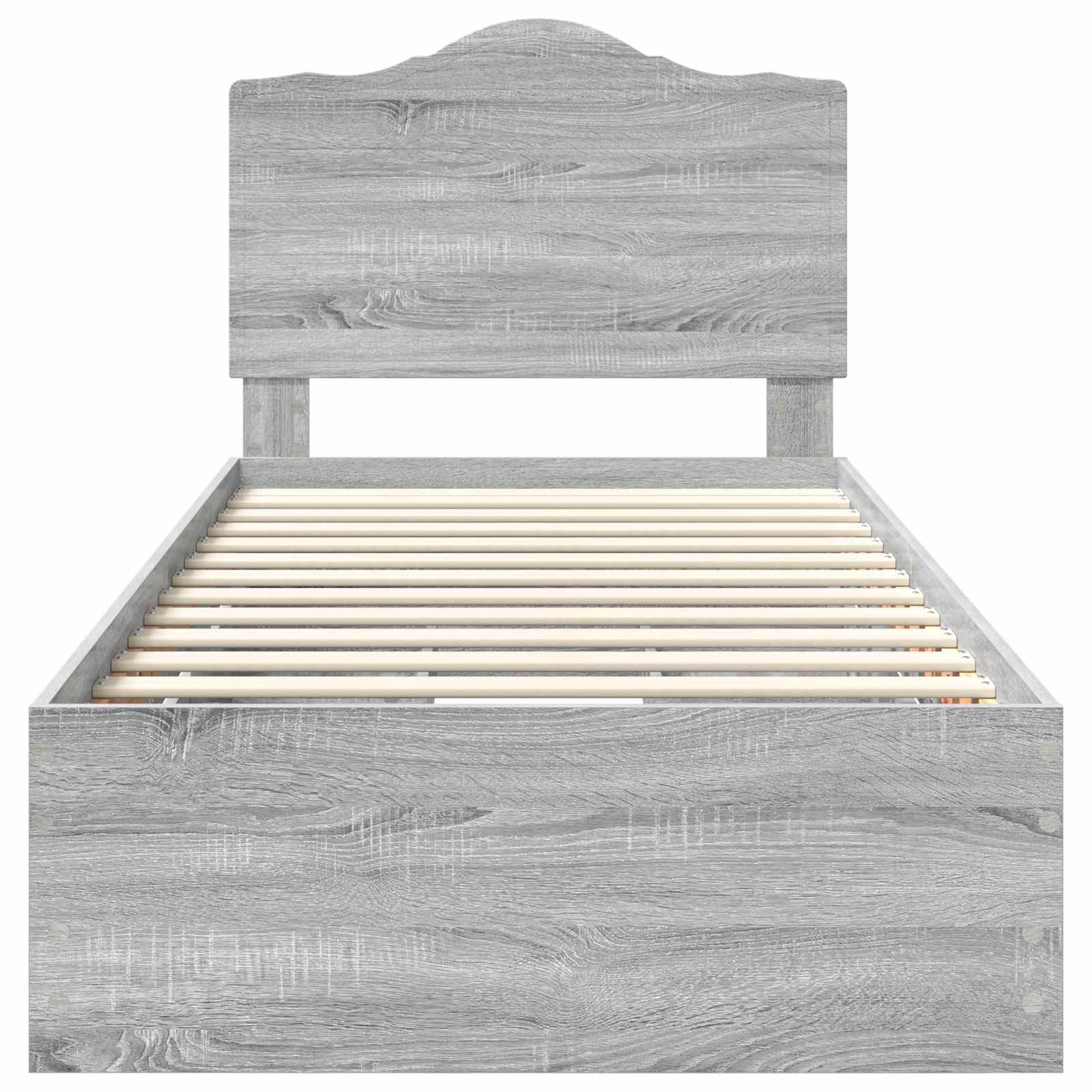 Bettrahmen Graues Sonoma 90 x 190 cm Ingenieurs Holz