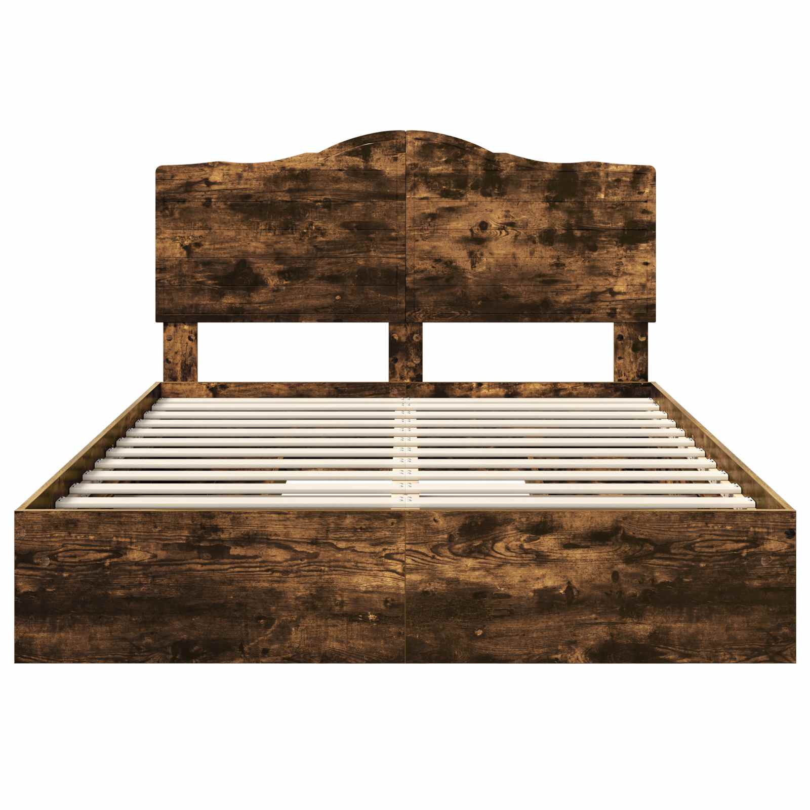 Aufbewahrungsbett Geräucherte Eiche 160 x 200 cm Holzwerkstoff