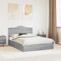 Aufbewahrungsbett Graues Sonoma 150 x 200 cm Holzwerkstoff