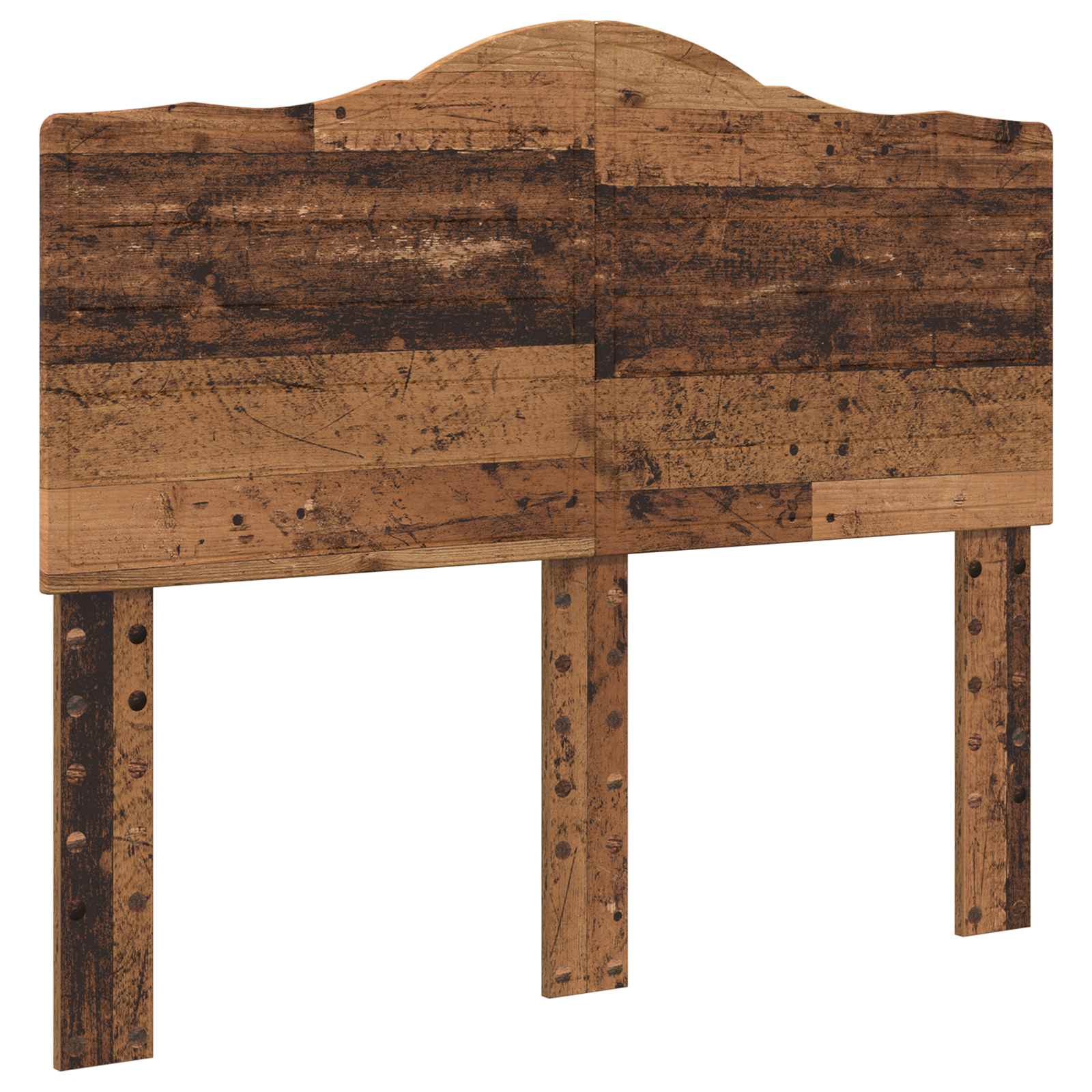 Bettrahmen mit Kopfteil Altholz 135 x 190 cm Holzwerkstoff