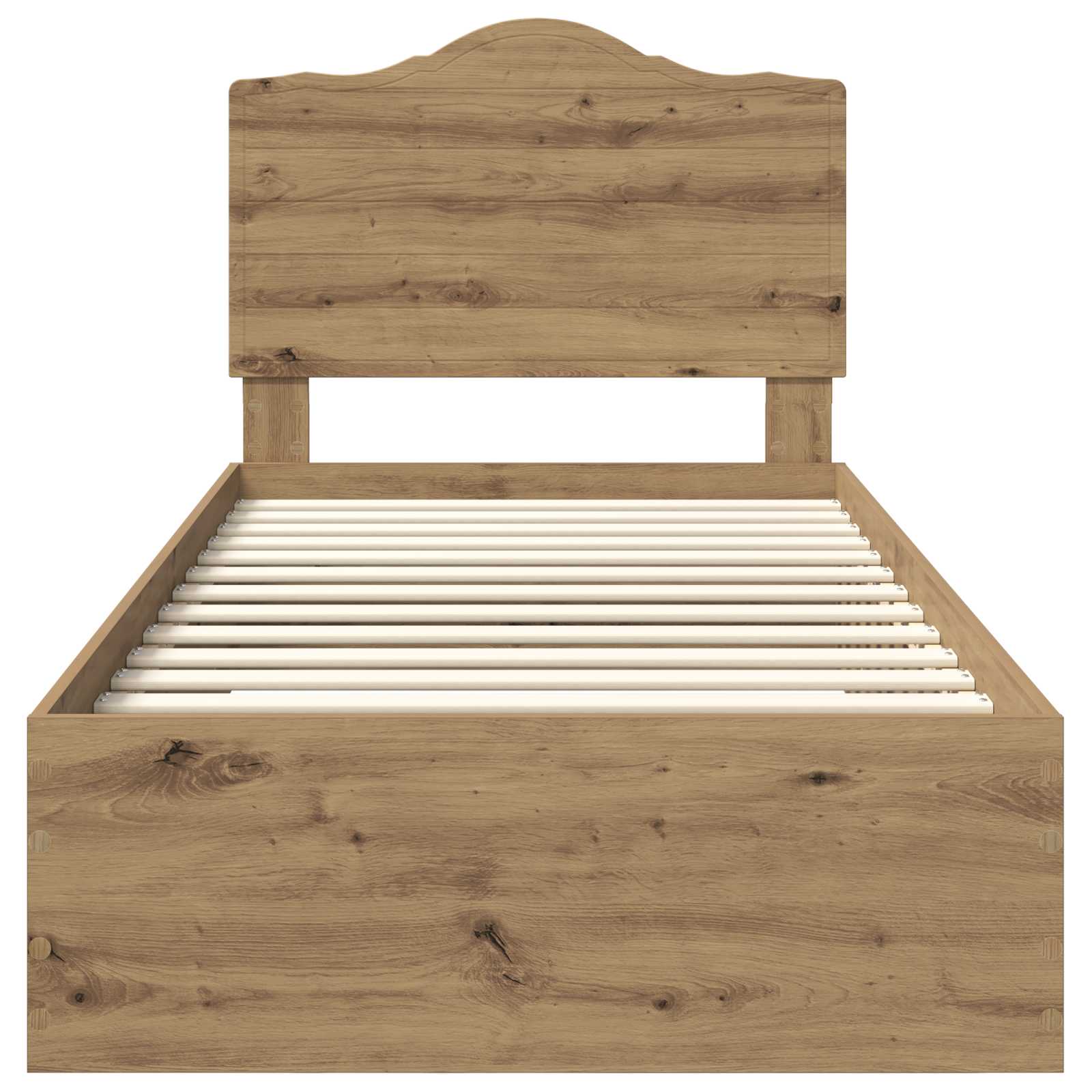 Bettrahmen Artisan-Eiche 100 x 200 cm Holzwerkstoff