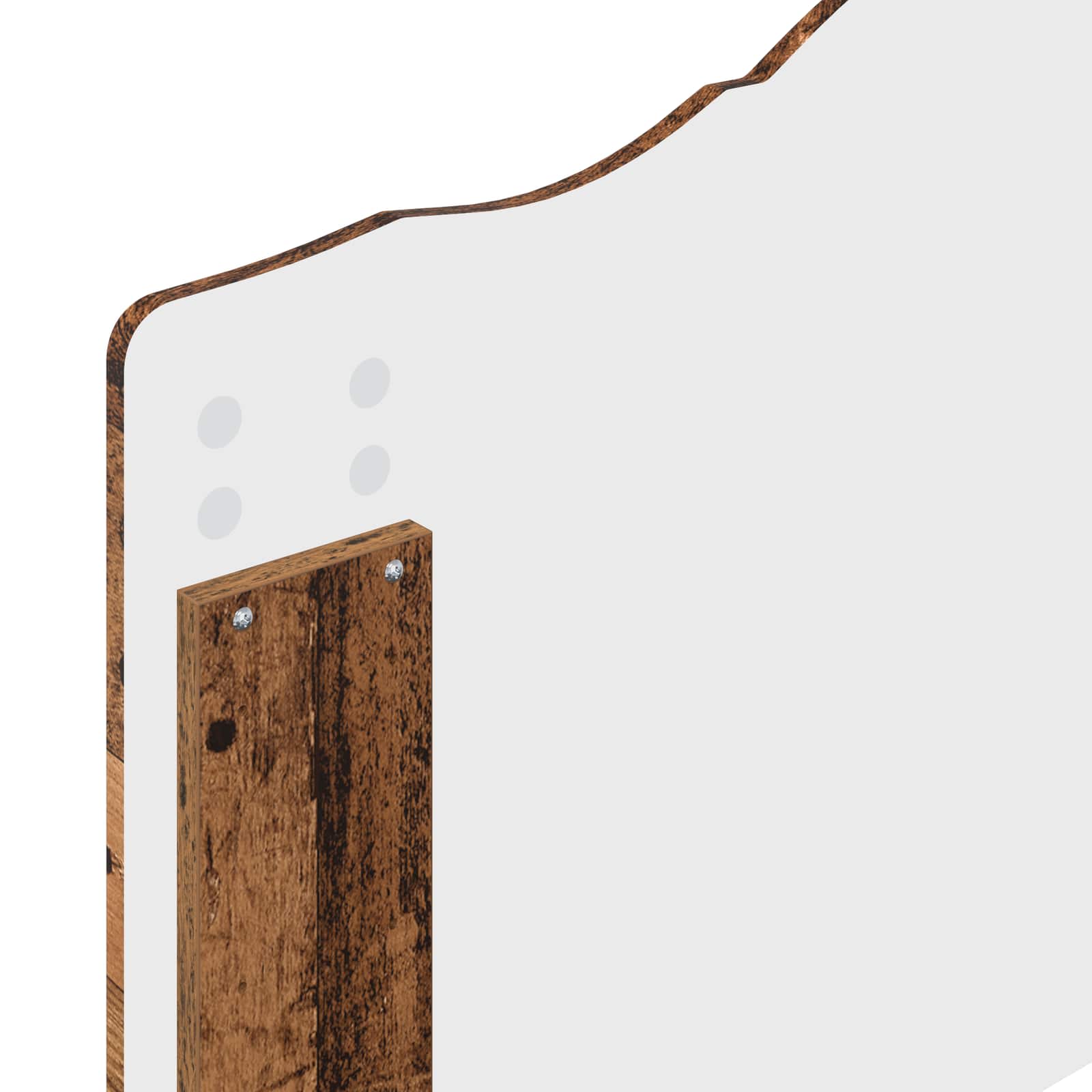 Bettrahmen mit Kopfteil Altholz 90 x 200 cm Holzwerkstoff