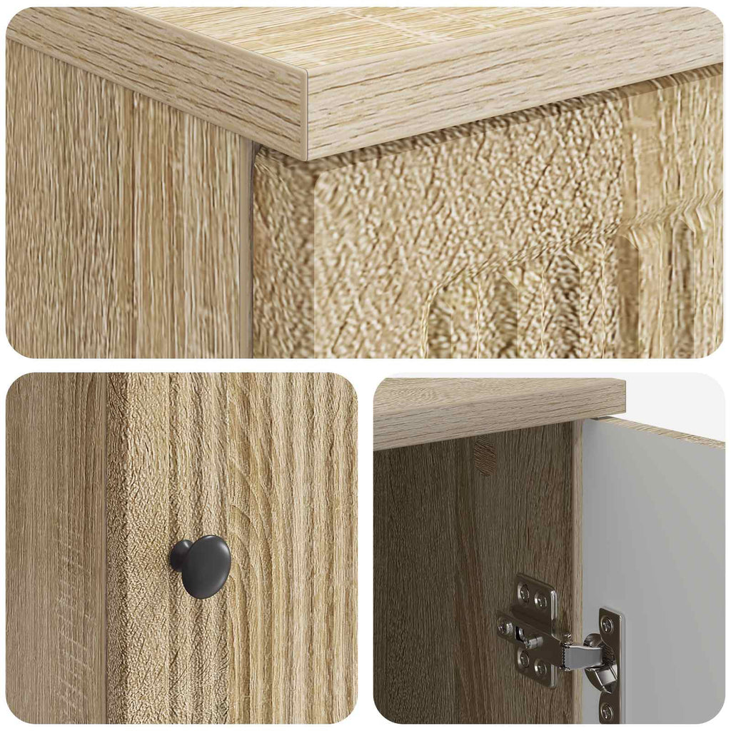 Schreibtisch Sonoma-Eiche Holzwerkstoff 142,5 x 50 x 75 cm