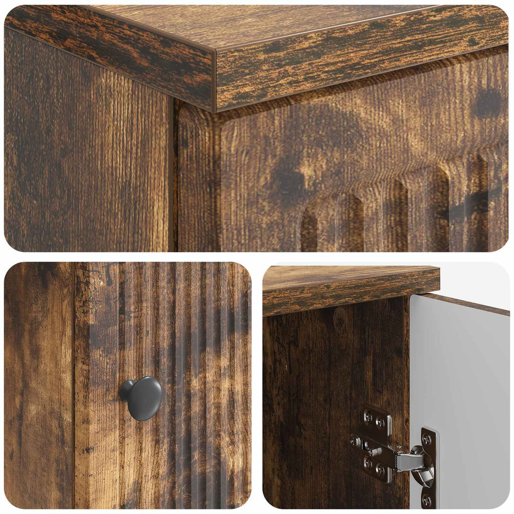 Schreibtisch Geräucherte Eiche Holzwerkstoff 142,5 x 50 x 75 cm