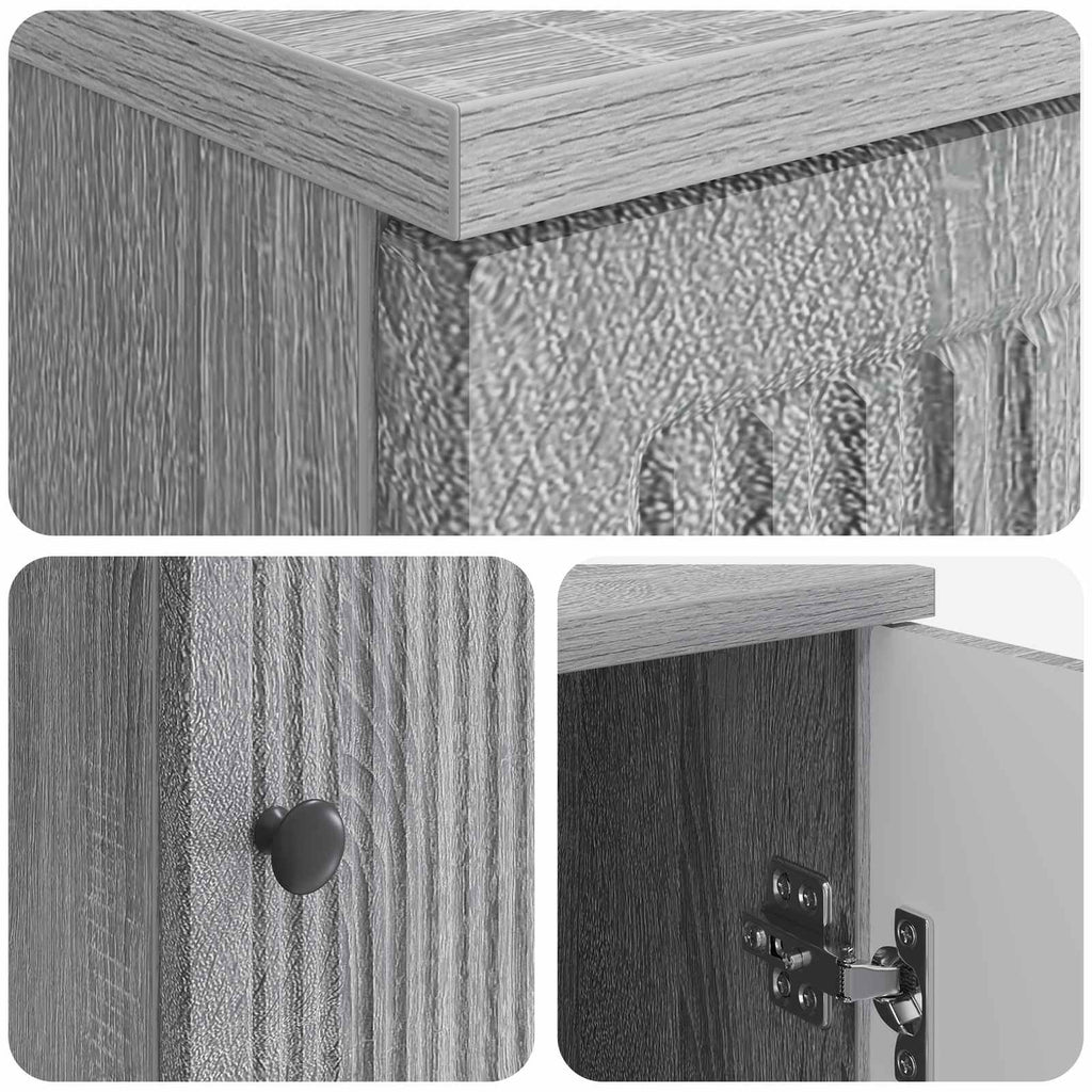 Schreibtisch Grau Sonoma Holzwerkstoff 142,5 x 50 x 75 cm