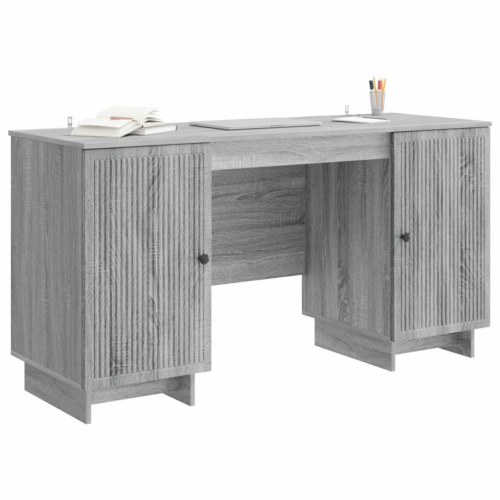 Schreibtisch Grau Sonoma Holzwerkstoff 142,5 x 50 x 75 cm