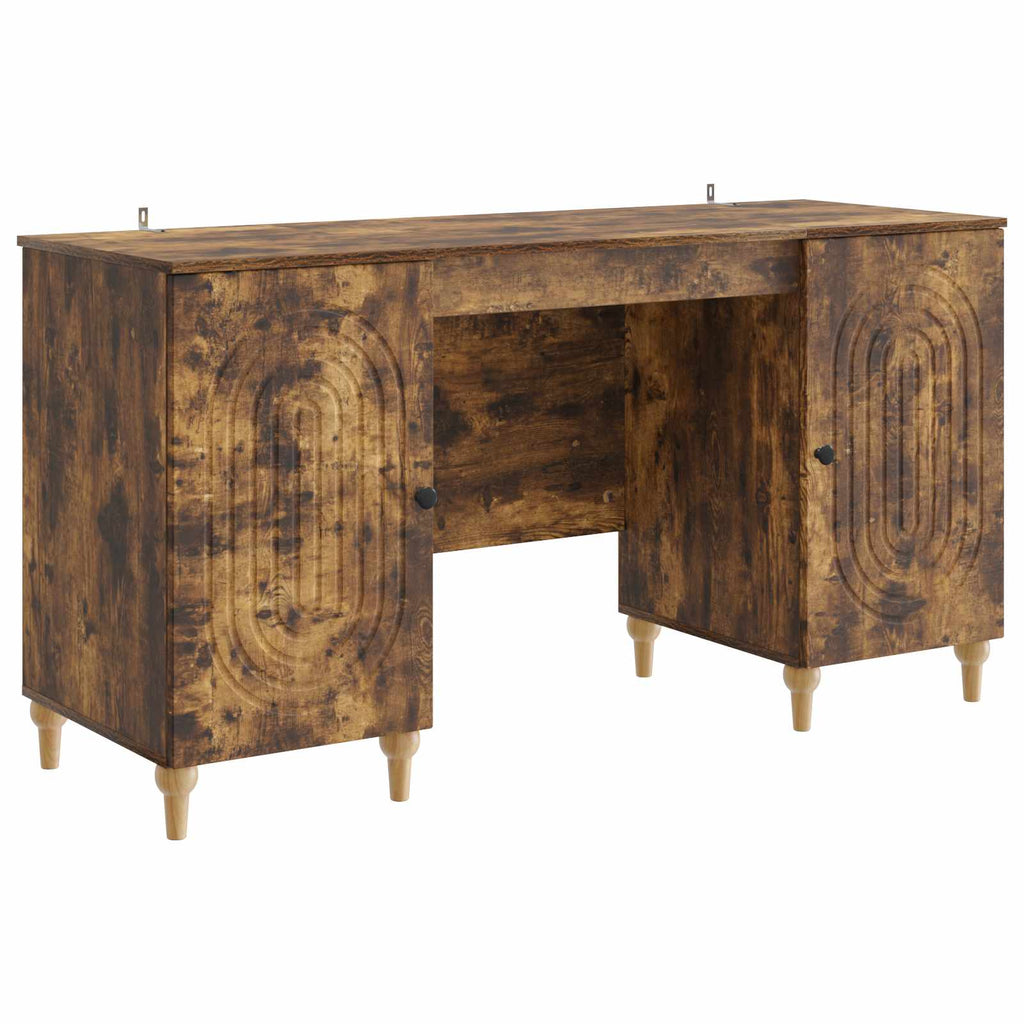 Schreibtisch Geräucherte Eiche 142,5 x 50 x 75 cm Holzwerkstoff